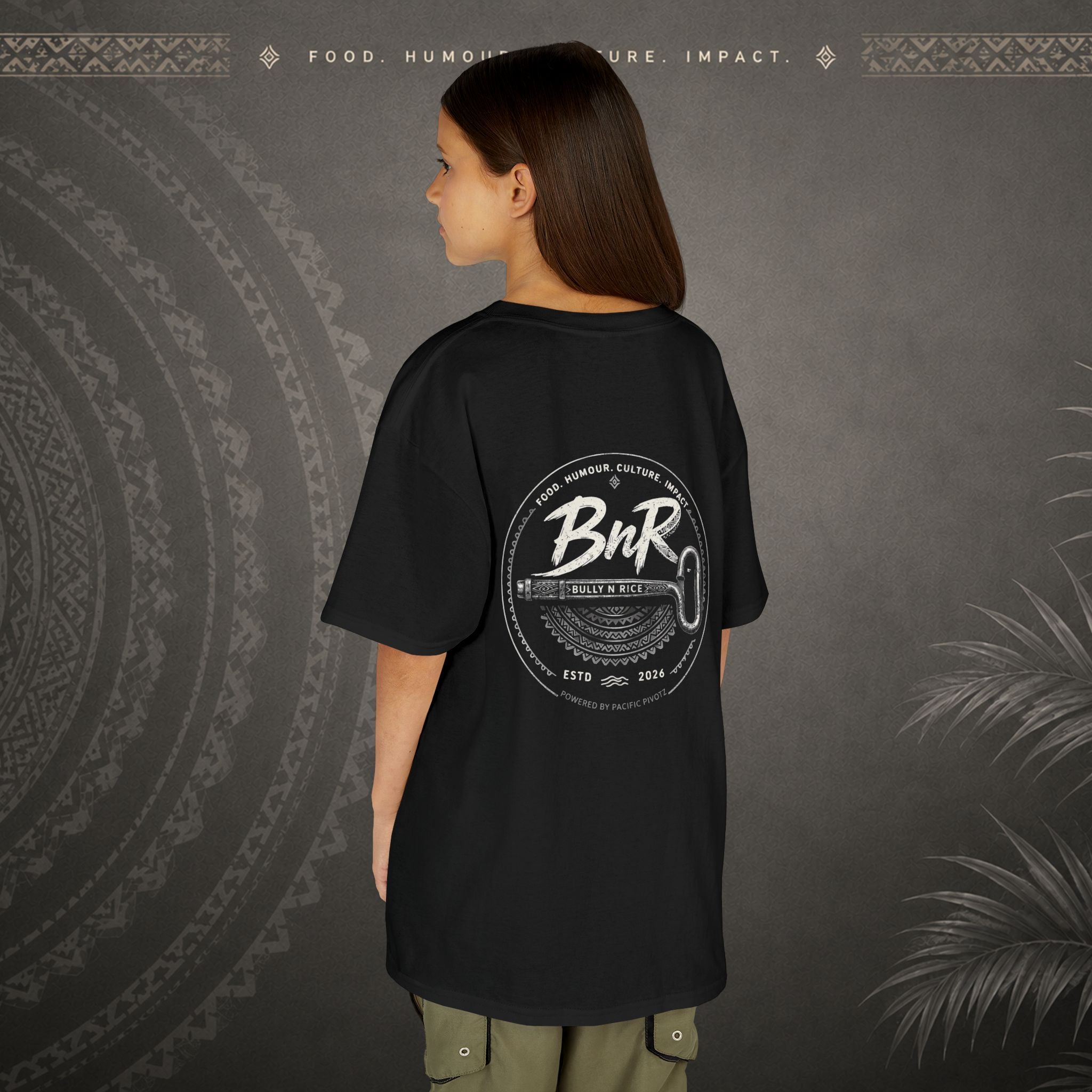 Bully n Rice - Strongpela Kids Pacific Island T-shirt