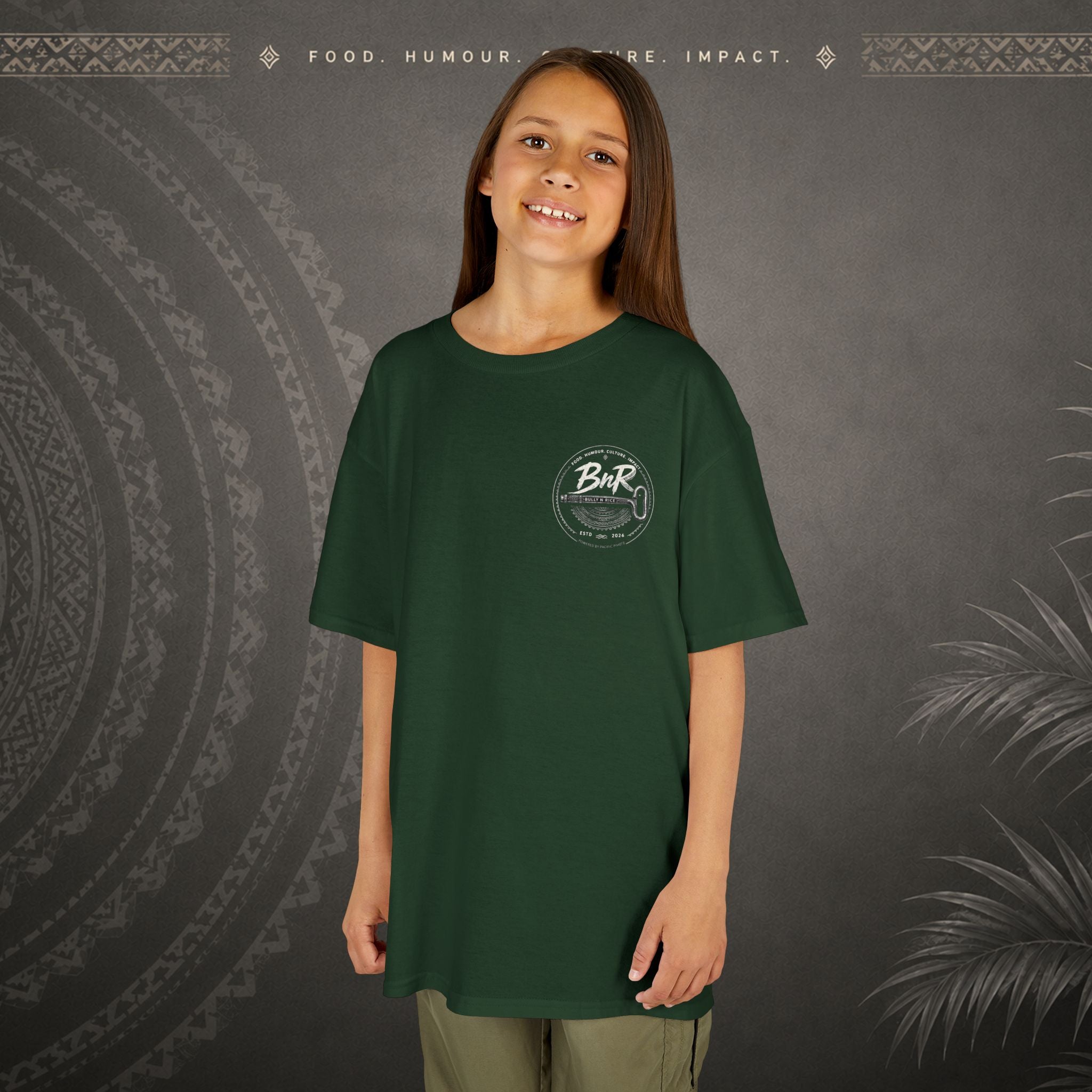 Bully n Rice - Strongpela Kids Pacific Island T-shirt