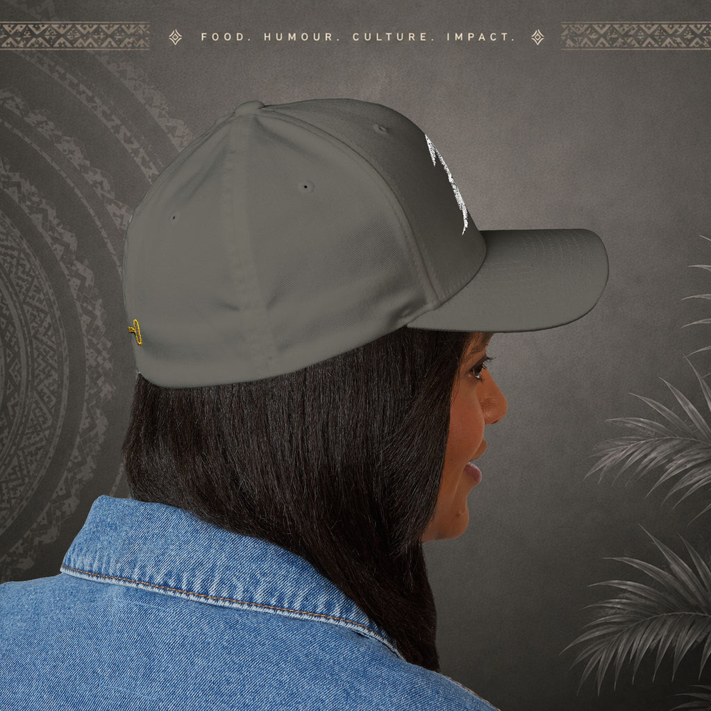 Bully n Rice - Somting Moa - Streetwear Pacific Identity Flexfit Cap (white)