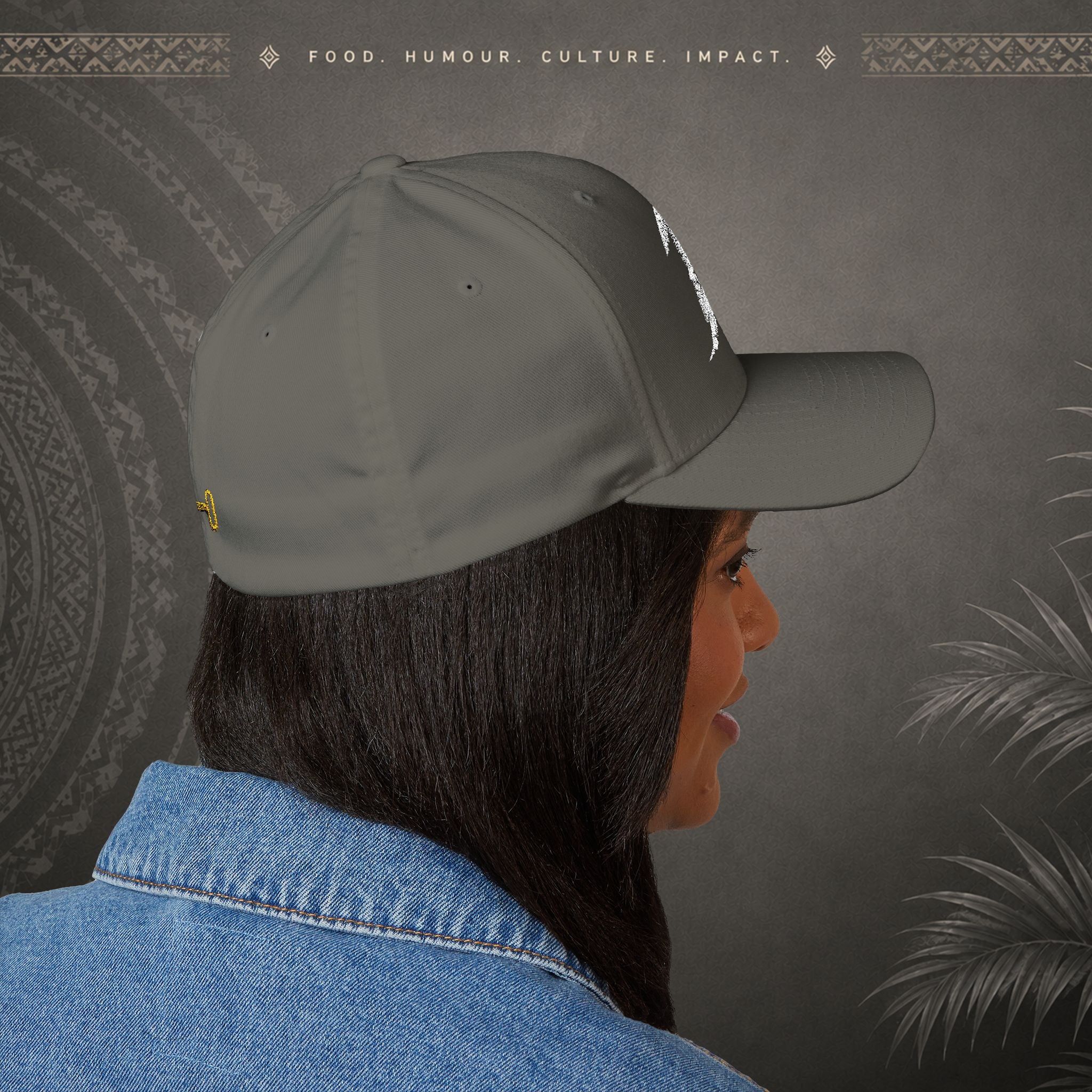 Bully n Rice - Somting Moa - Streetwear Pacific Identity Flexfit Cap (white)