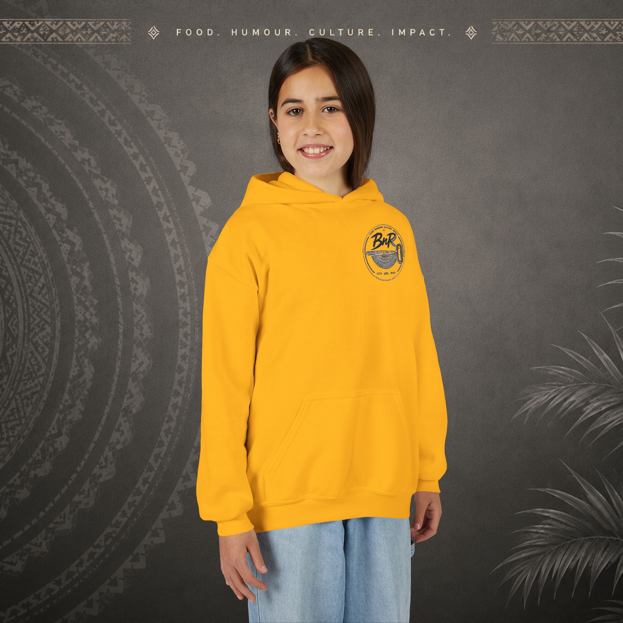 Bully n Rice Liklik Kids Pacific Island Hoodie