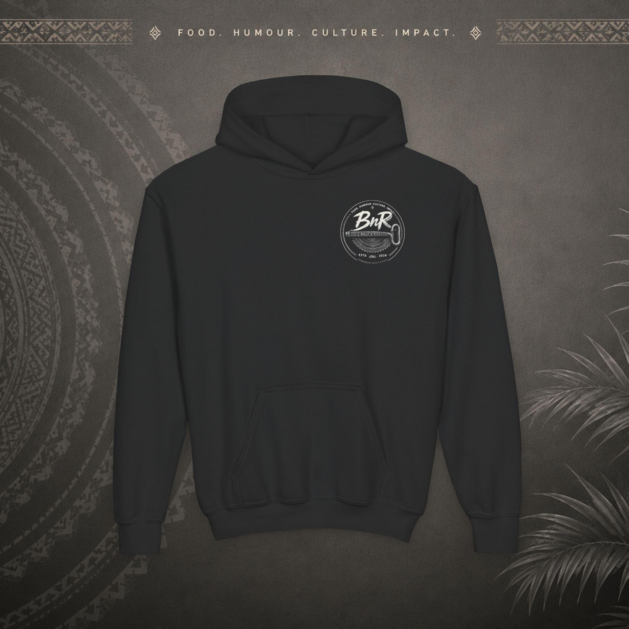 Bully n Rice - Strongpela - Kids Pacific Island Hoodie