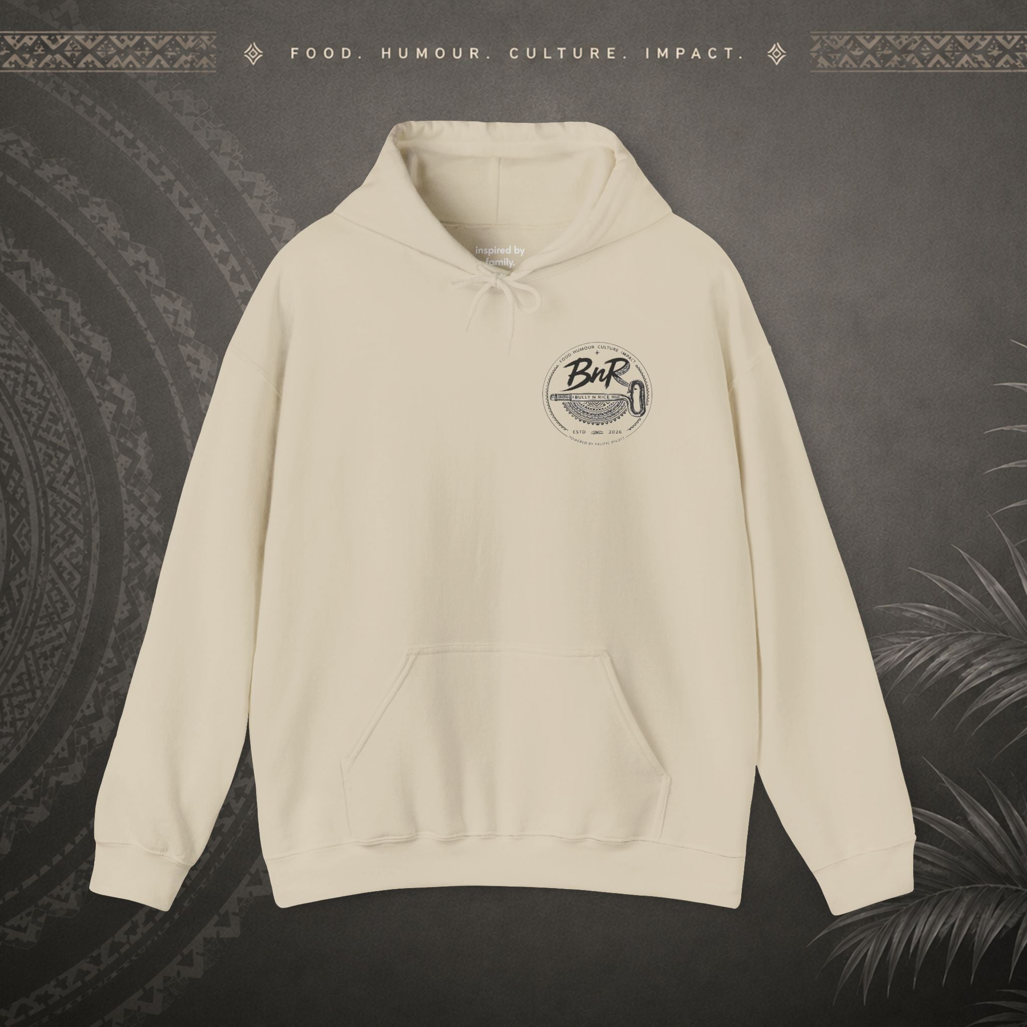 Bully n Rice - Strongpela Statement Pacific Hoodie (Adult sizes 3XL - 5 XL)