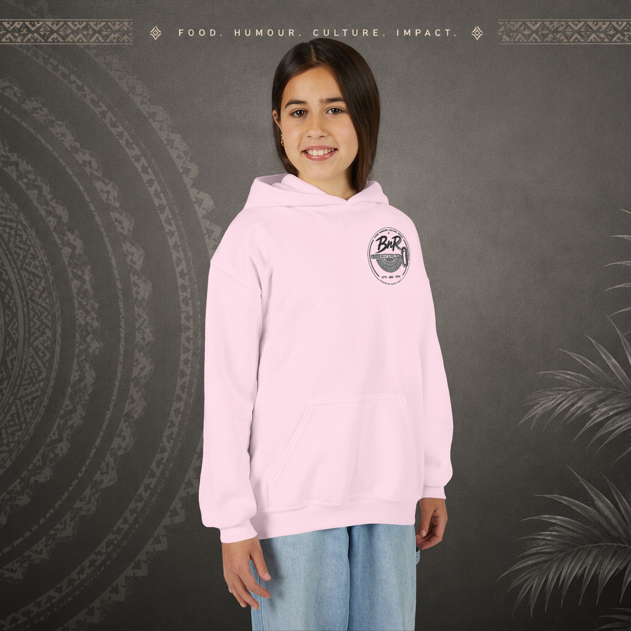 Bully n Rice - Strongpela - Kids Pacific Island Hoodie