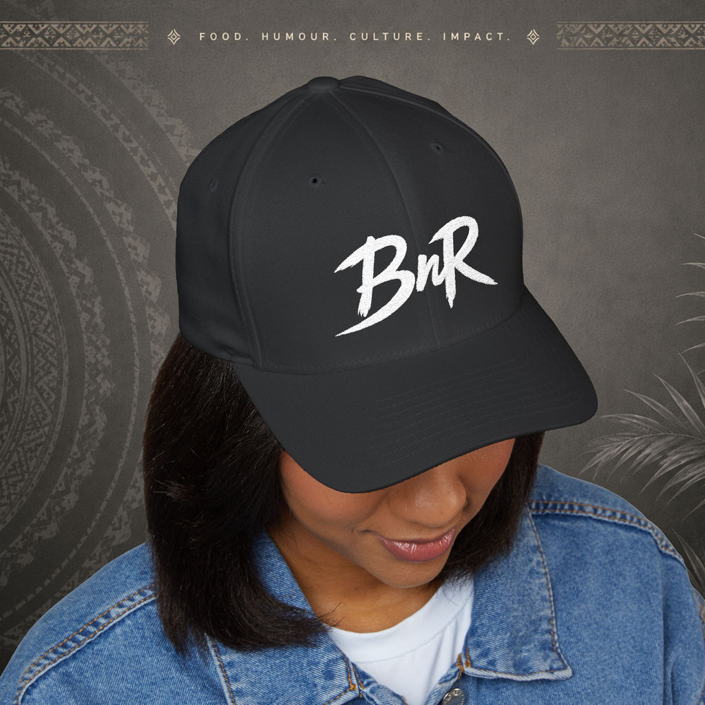 Bully n Rice - Fletcher Collection Pacific Streetwear - Flexfit Cap (white print)