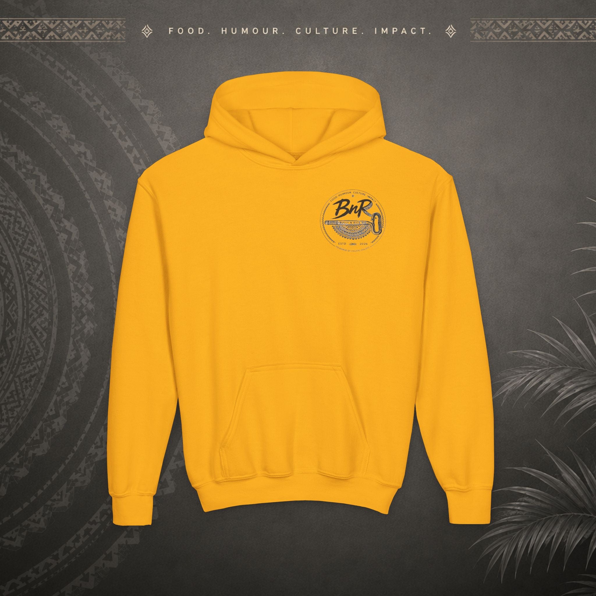 Bully n Rice - Strongpela - Kids Pacific Island Hoodie