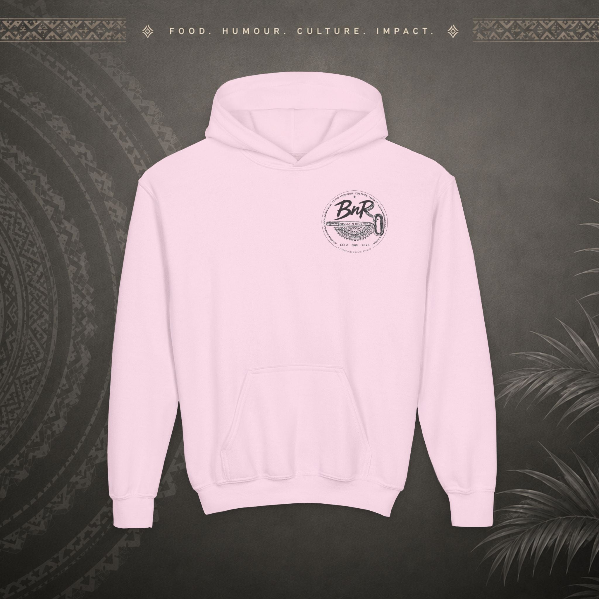 Bully n Rice - Strongpela - Kids Pacific Island Hoodie