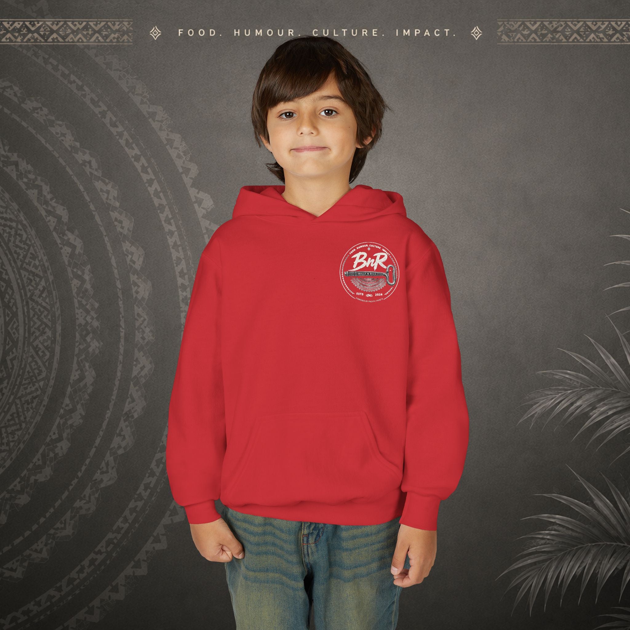 Bully n Rice - Strongpela - Kids Pacific Island Hoodie