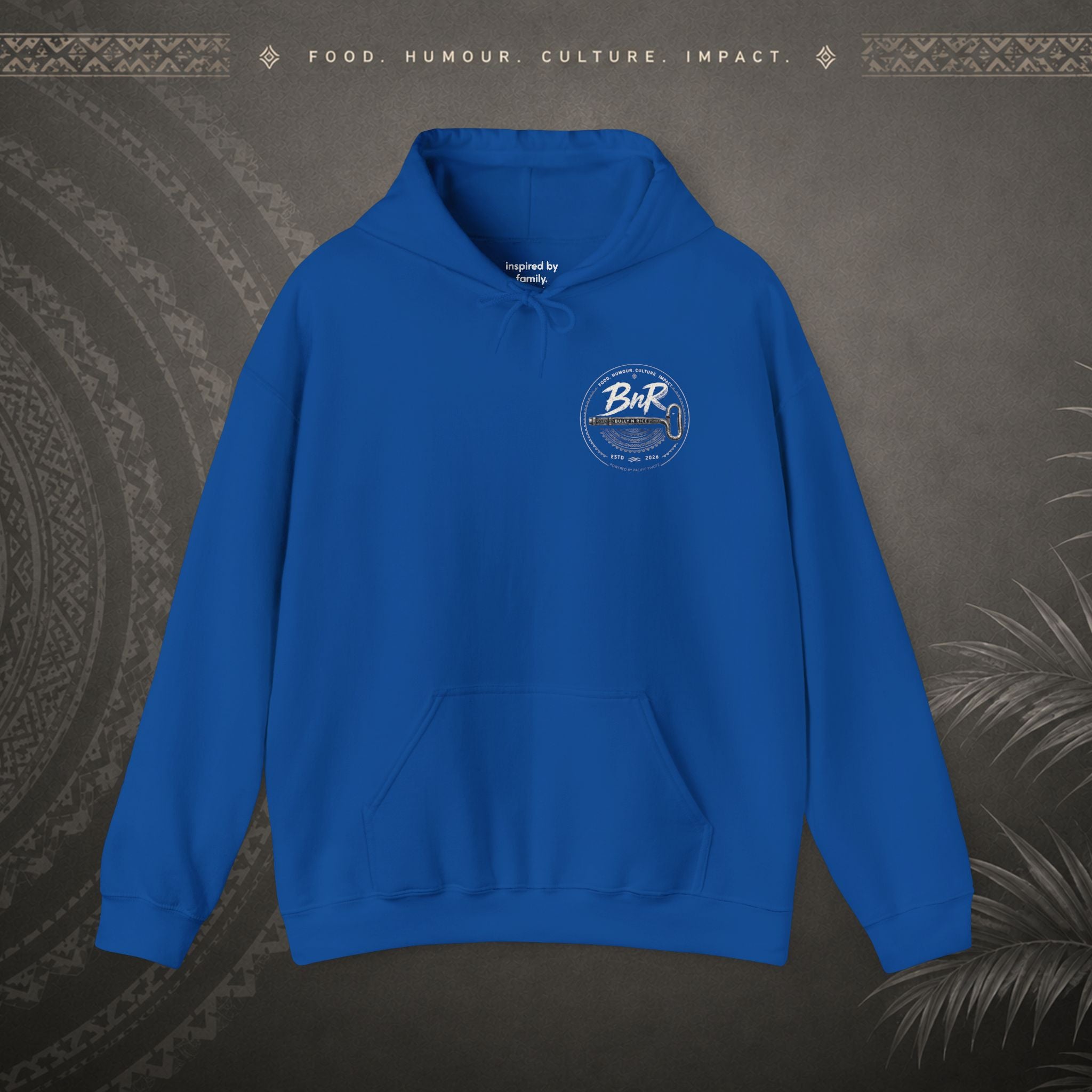 Bully n Rice Liklik Minmalist Pacific Hoodie (adult sizes 3XL - 5XL)