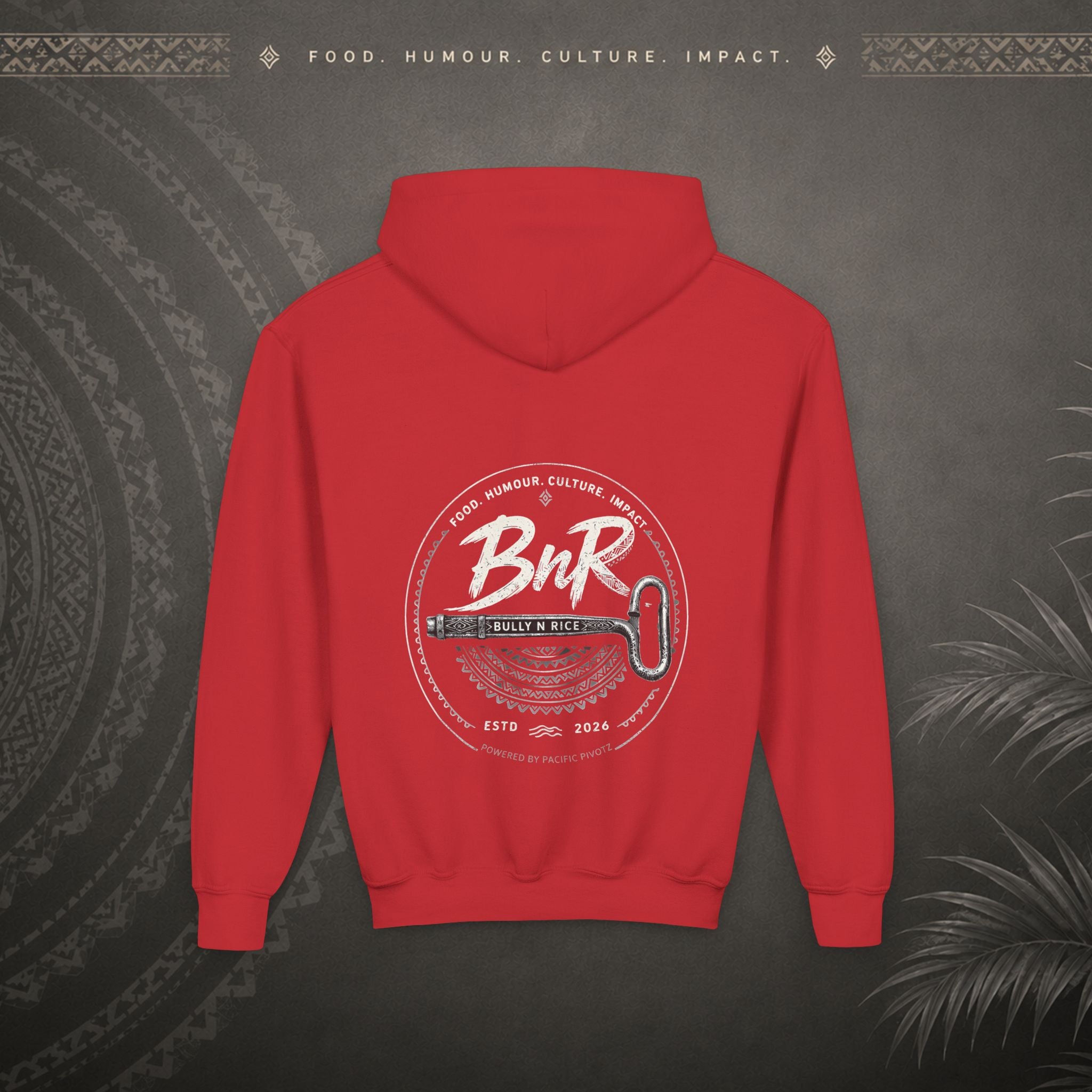 Bully n Rice - Strongpela - Kids Pacific Island Hoodie