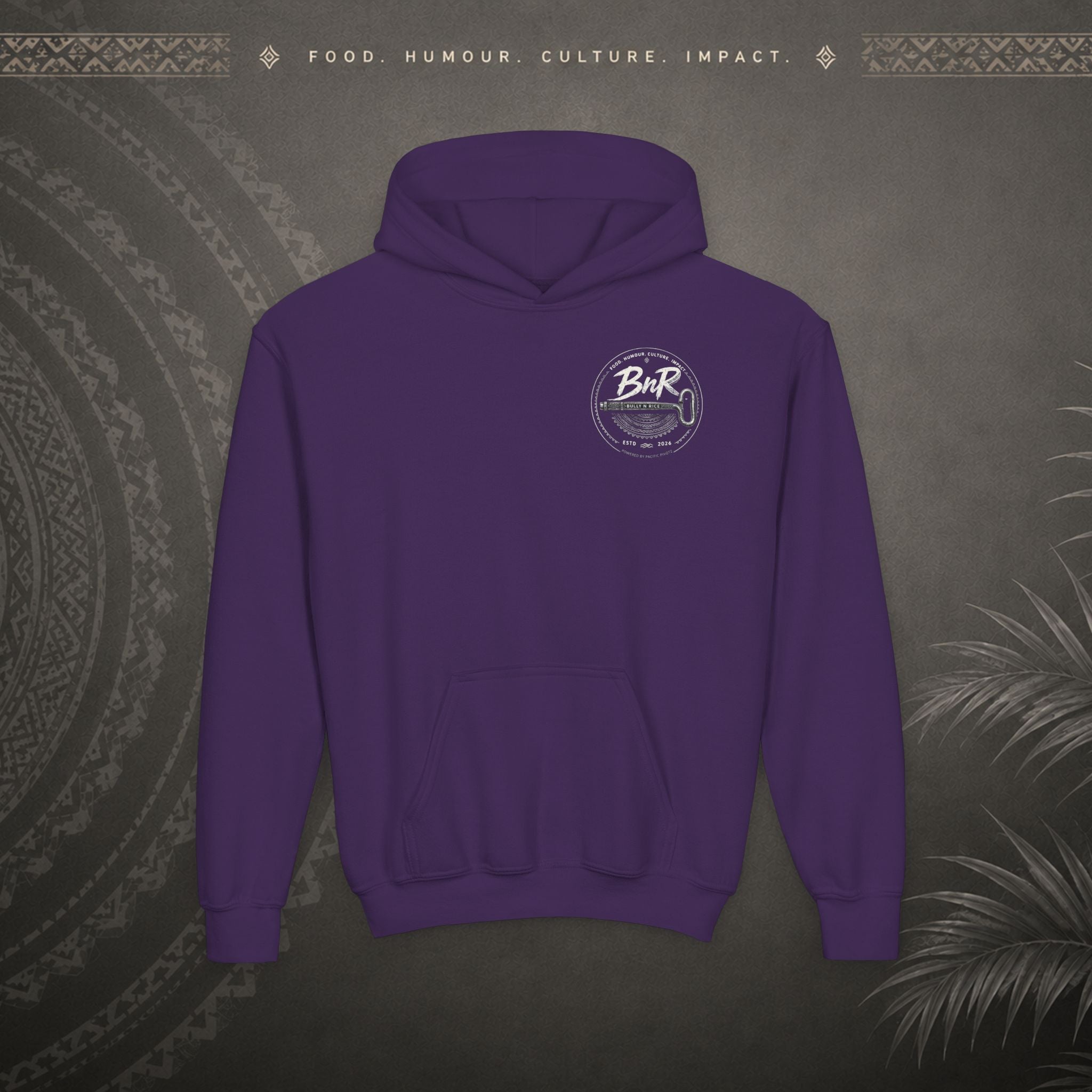 Bully n Rice - Strongpela - Kids Pacific Island Hoodie