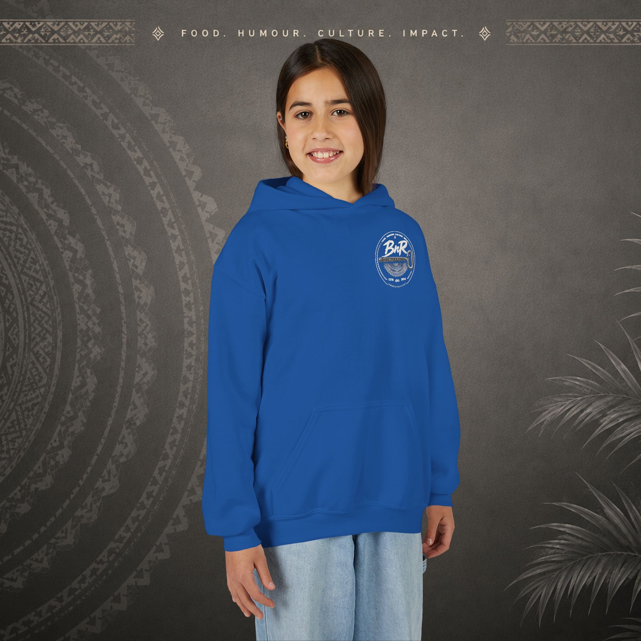 Bully n Rice - Strongpela - Kids Pacific Island Hoodie