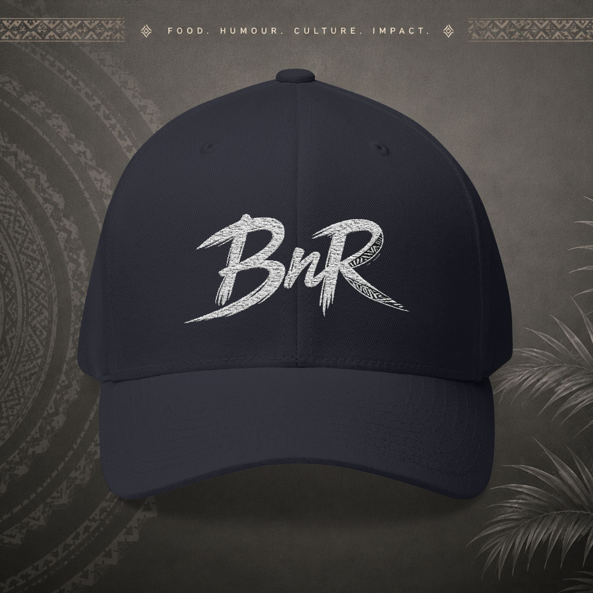 Bully n Rice - Somting Moa - Streetwear Pacific Identity Flexfit Cap (white)