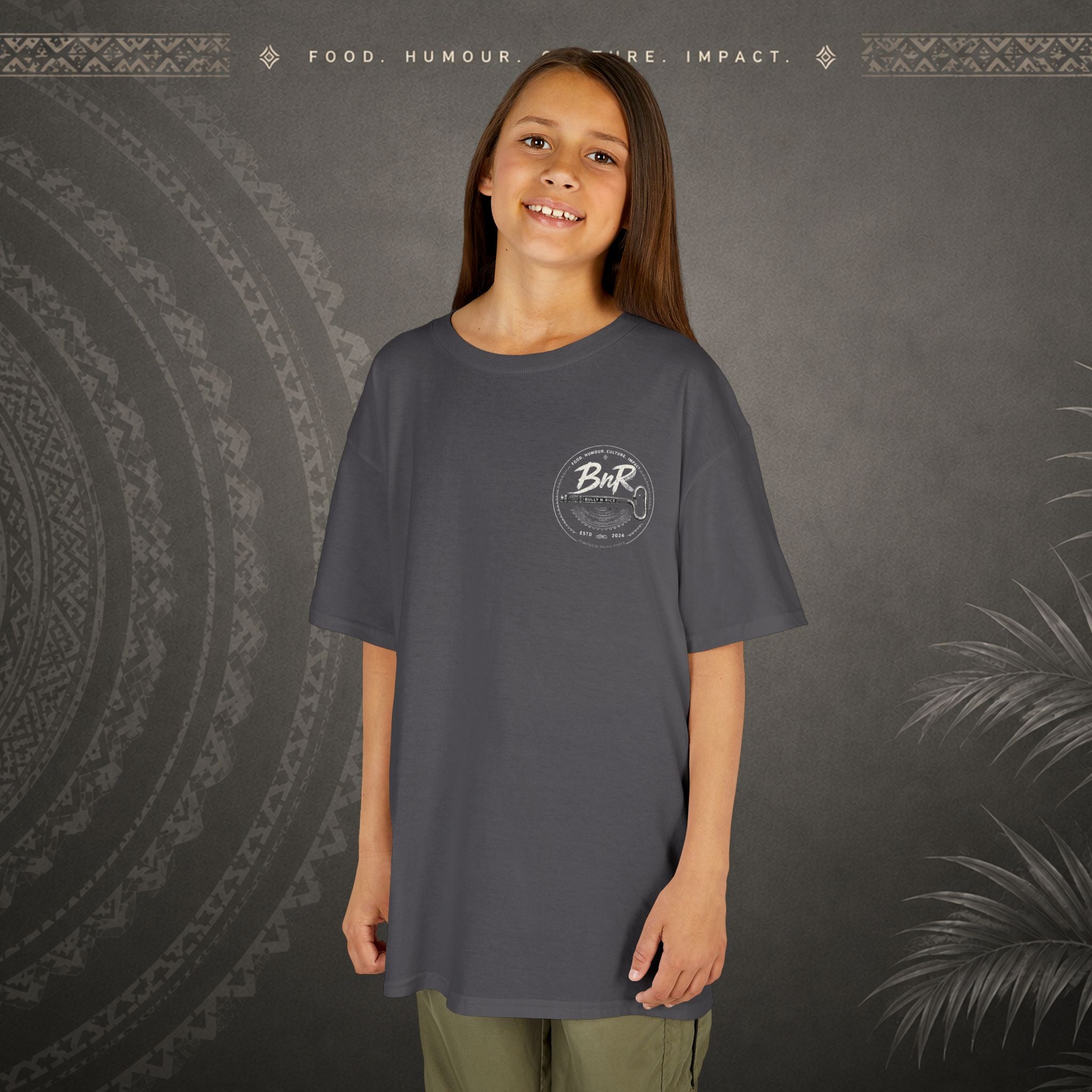 Bully n Rice - Strongpela Kids Pacific Island T-shirt