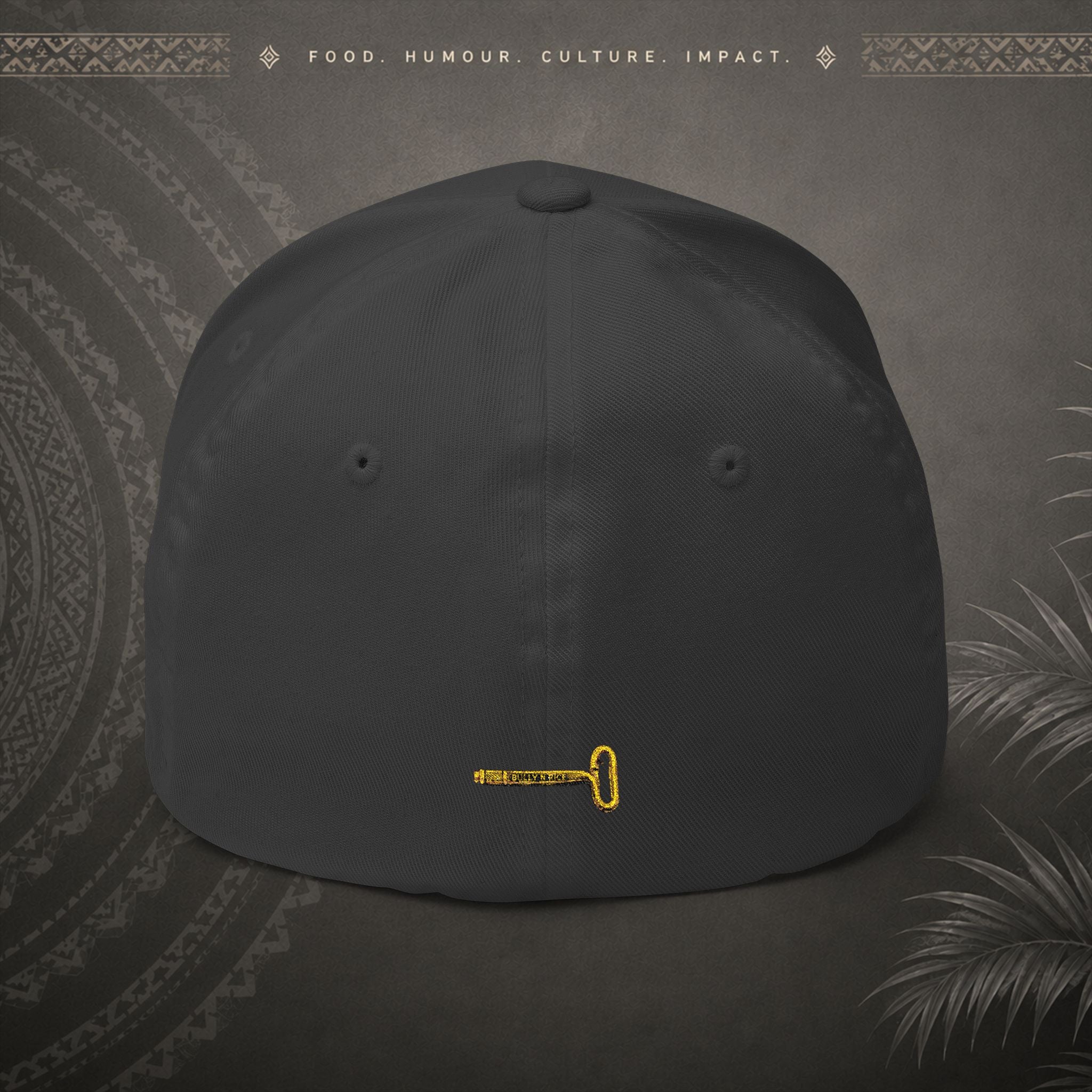 Bully n Rice - Somting Moa - Streetwear Pacific Identity Flexfit Cap (white)