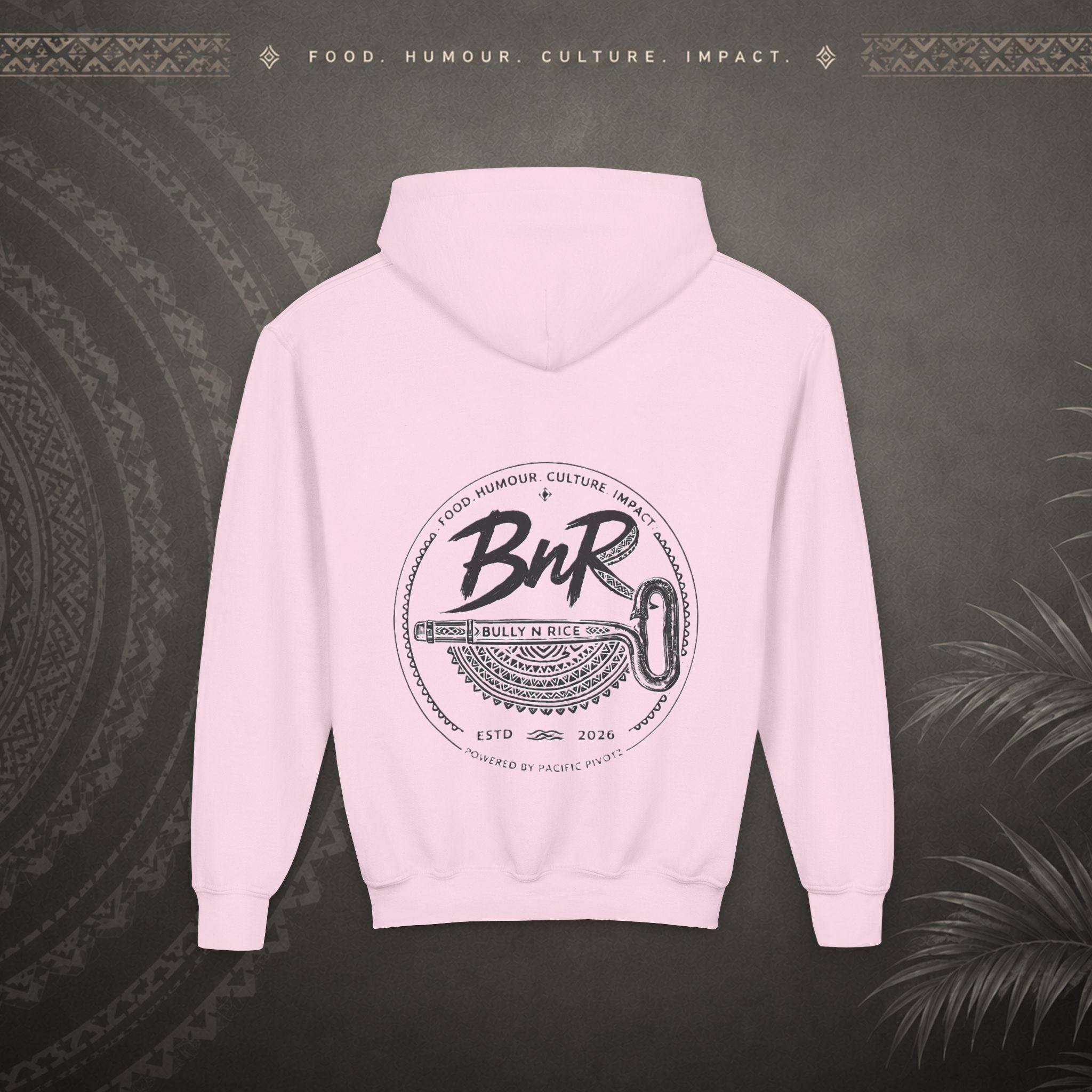 Bully n Rice - Strongpela - Kids Pacific Island Hoodie