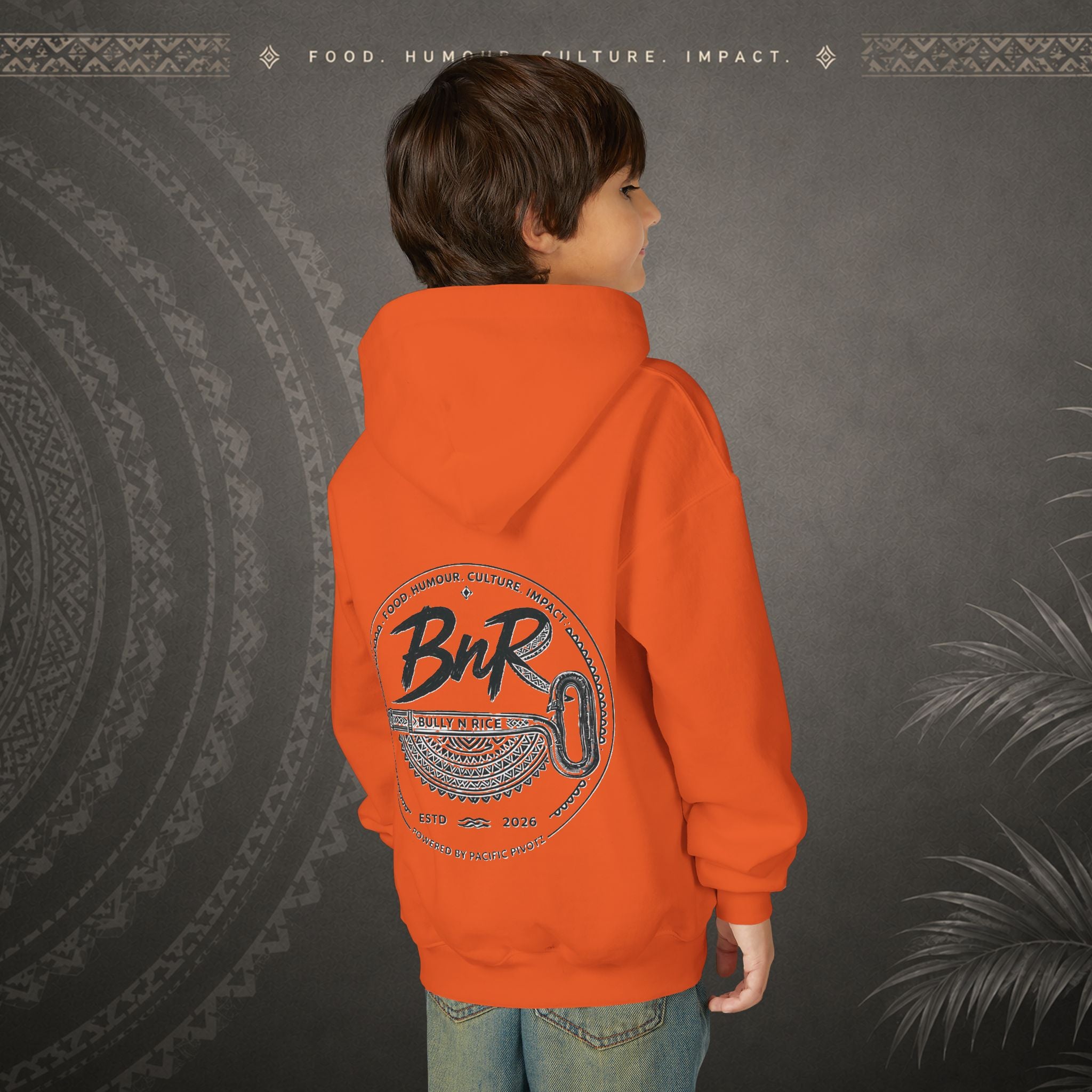 Bully n Rice - Strongpela - Kids Pacific Island Hoodie