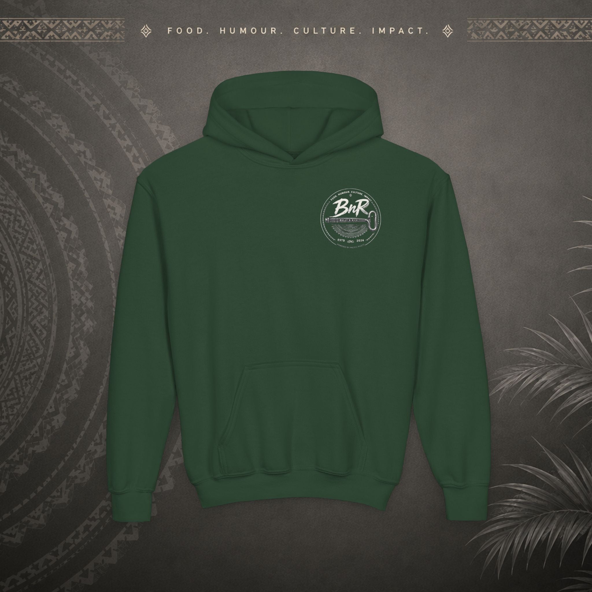 Bully n Rice - Strongpela - Kids Pacific Island Hoodie