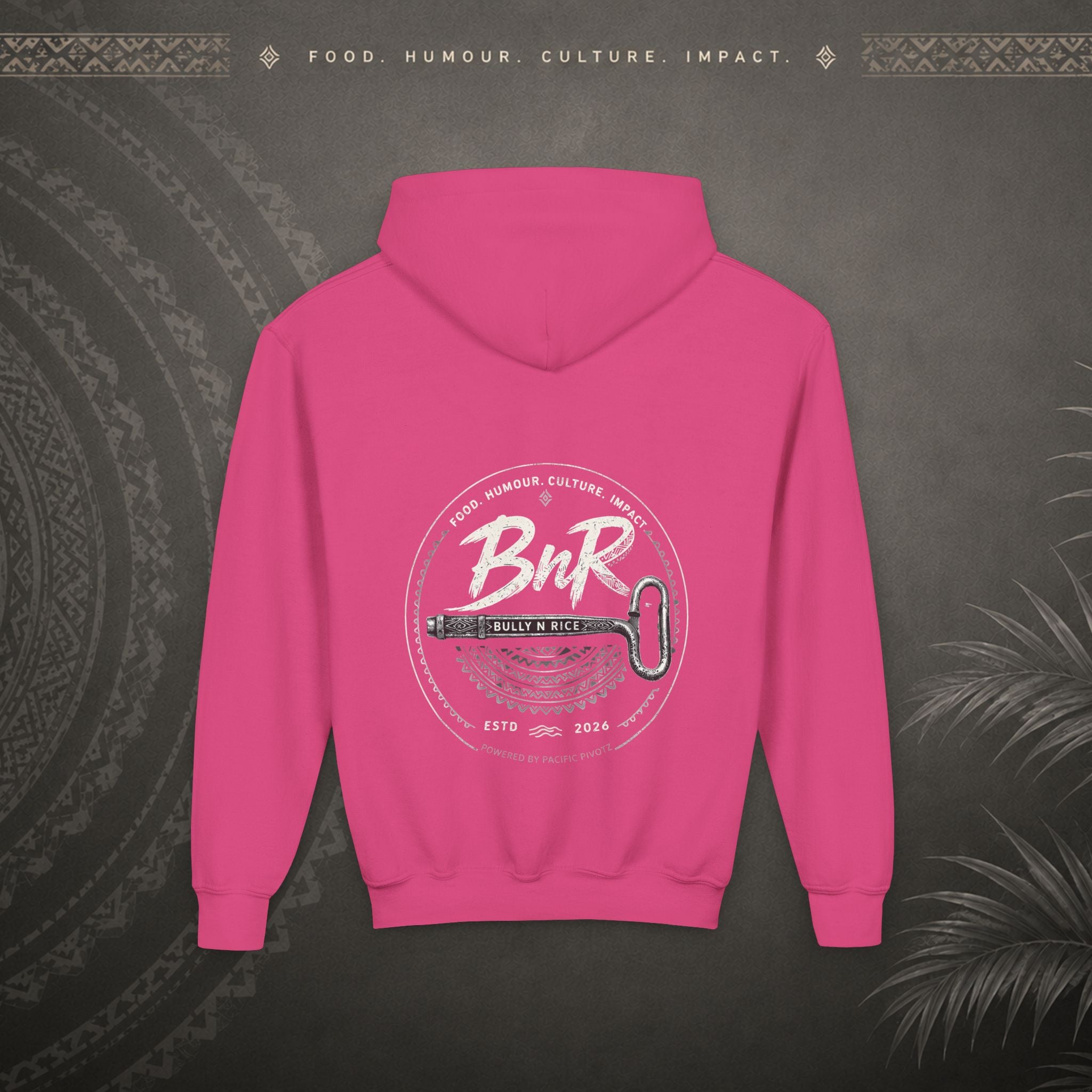Bully n Rice - Strongpela - Kids Pacific Island Hoodie