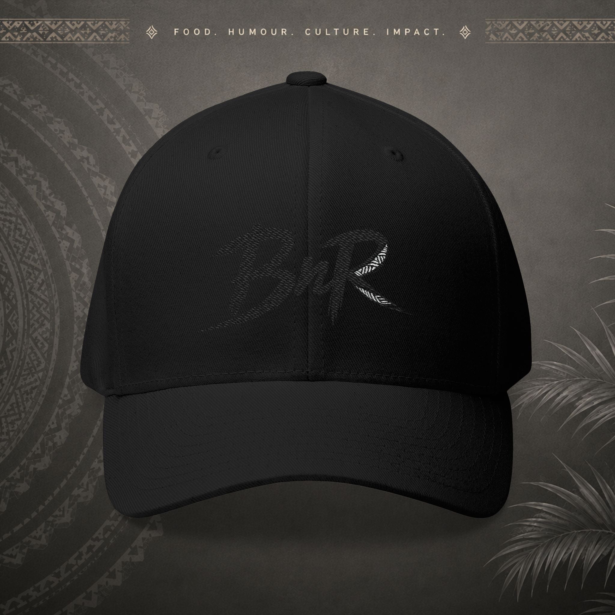Bully n Rice - Somting Moa - Streetwear Pacific Identity Flexfit Cap (black)