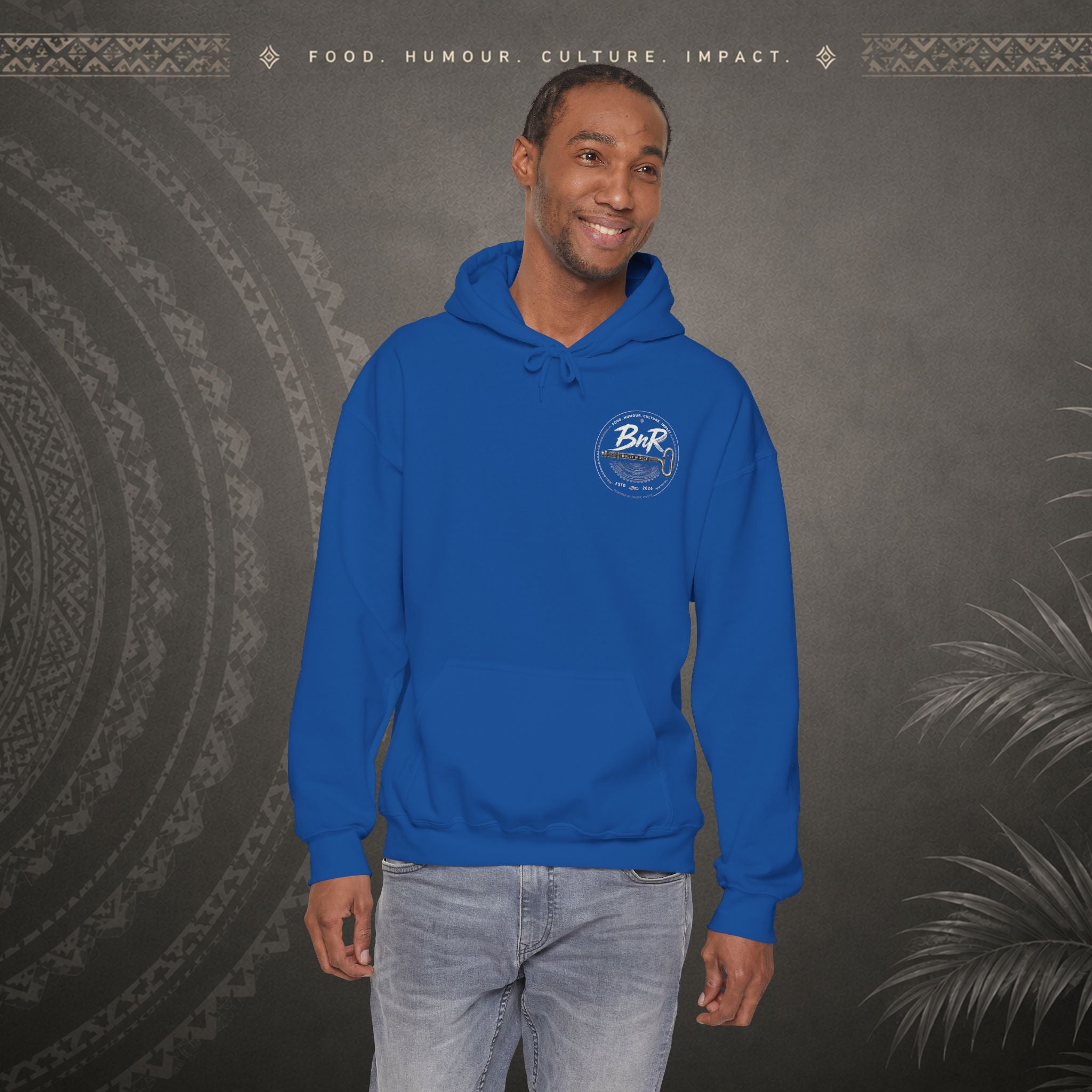 Bully n Rice - Strongpela Statement Pacific Hoodie (Adult sizes 3XL - 5 XL)