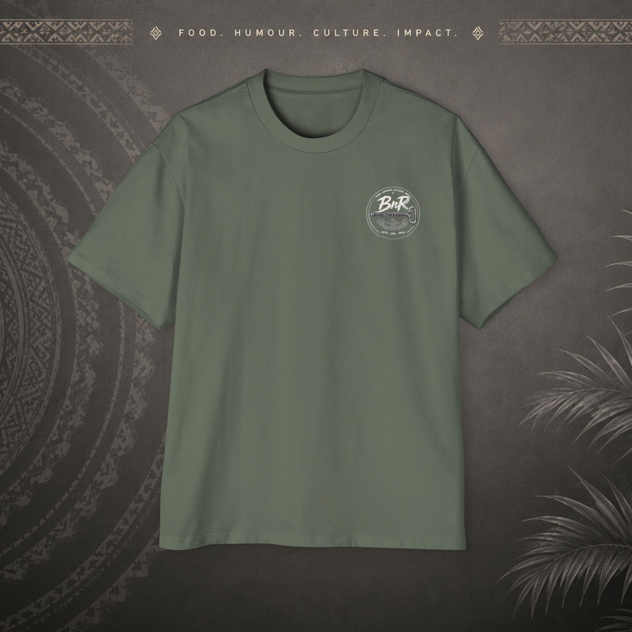 Bully n Rice Liklik Pacific Streetwear Oversized T-Shirt adult