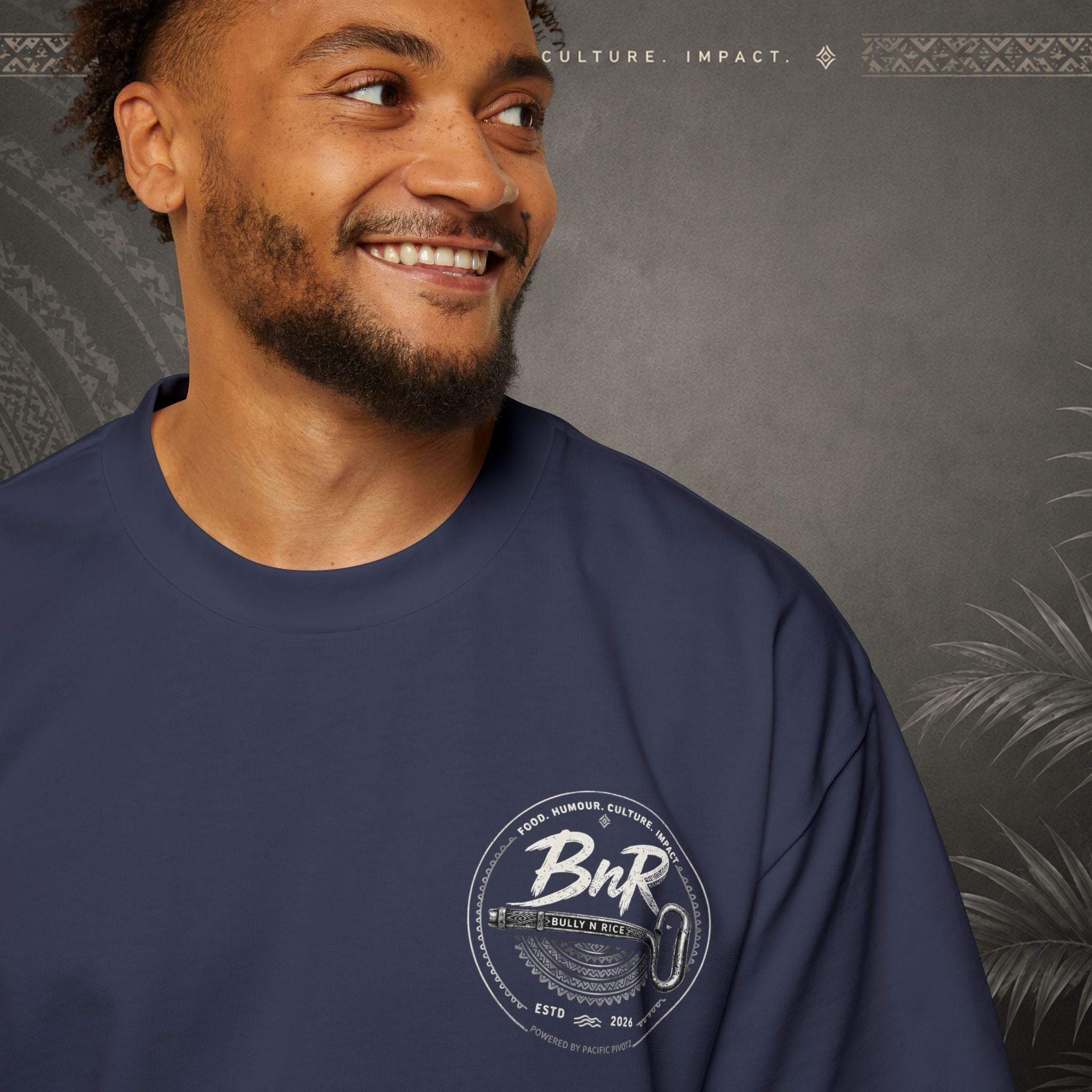 Bully n Rice Strongpela Bold Pacific Streetwear Oversized T-Shirt