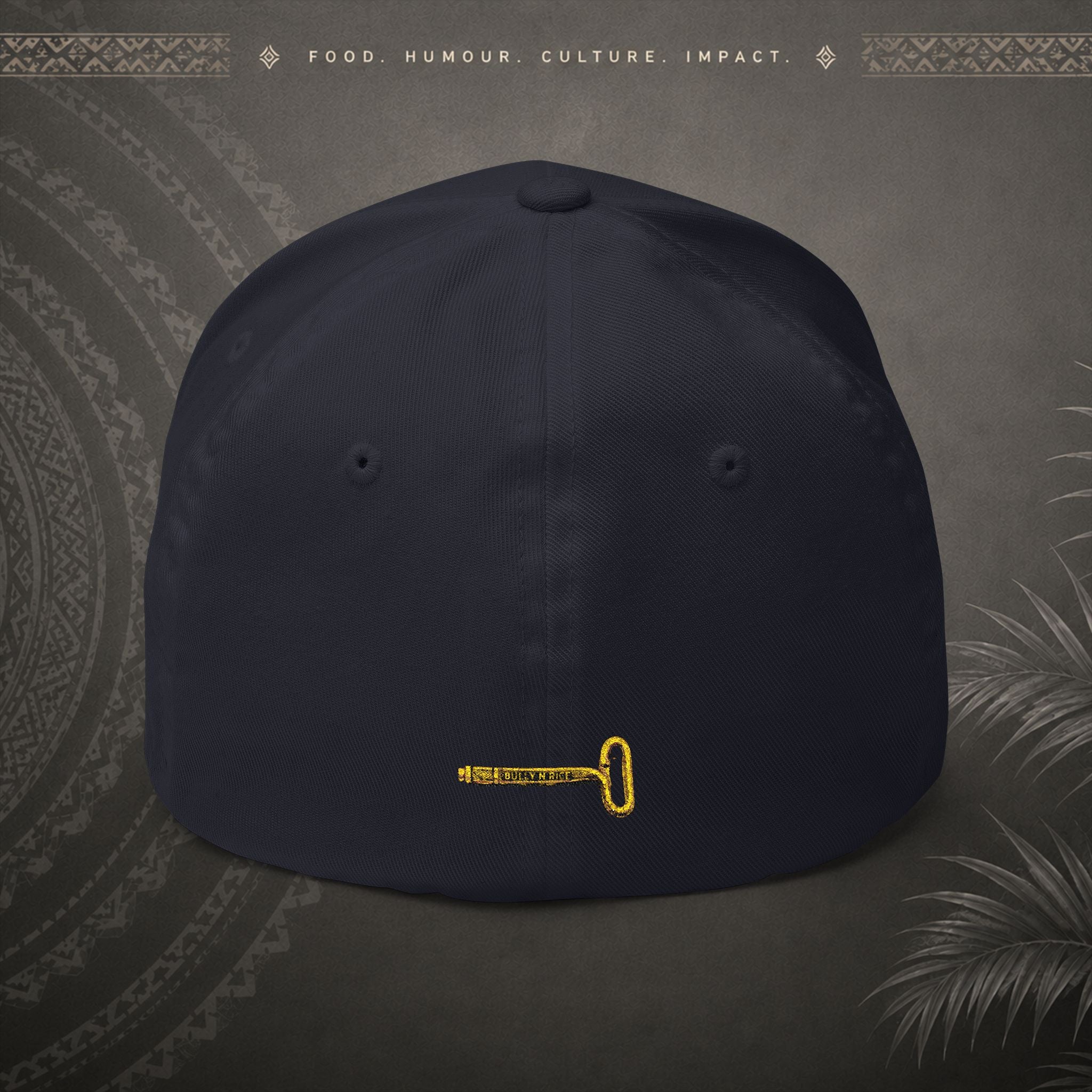 Bully n Rice - Somting Moa - Streetwear Pacific Identity Flexfit Cap (black)