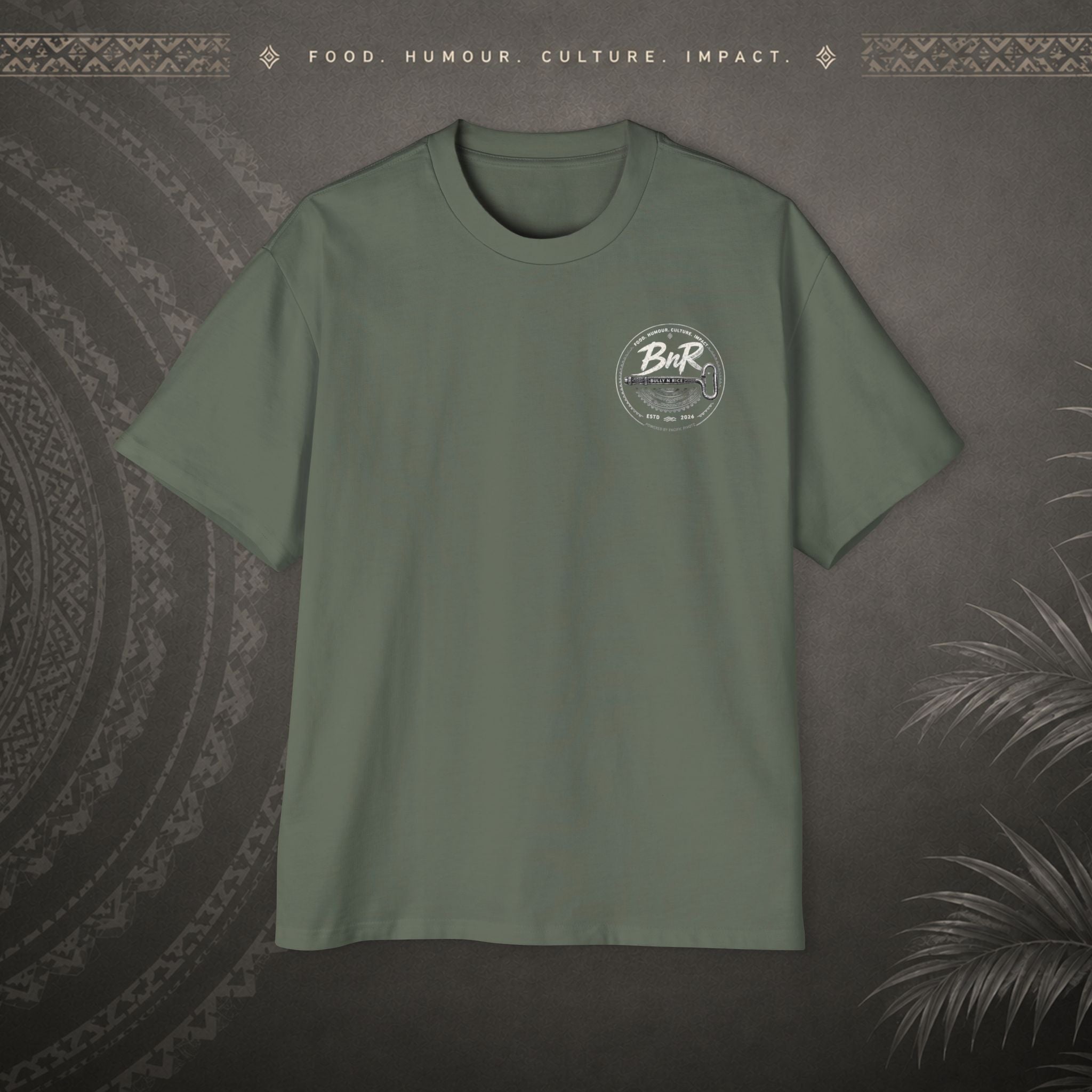 Bully n Rice Strongpela Bold Pacific Streetwear Oversized T-Shirt