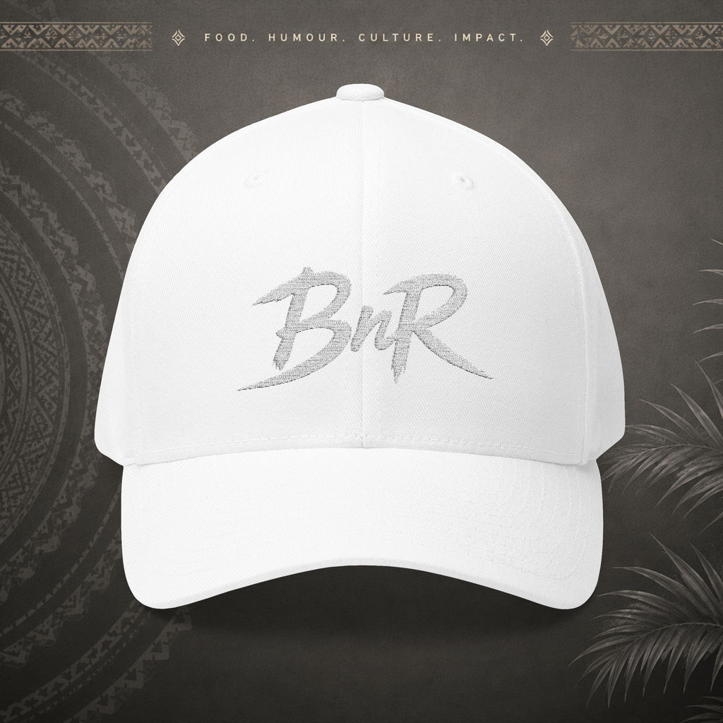 Bully n Rice - Fletcher Collection Pacific Streetwear - Flexfit Cap (white print)