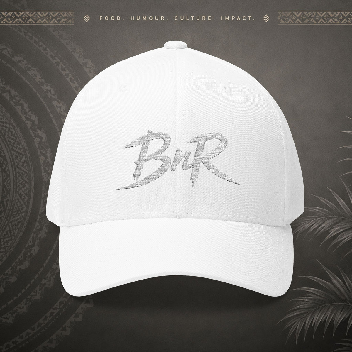 Bully n Rice - Fletcher Collection Pacific Streetwear - Flexfit Cap (white print)