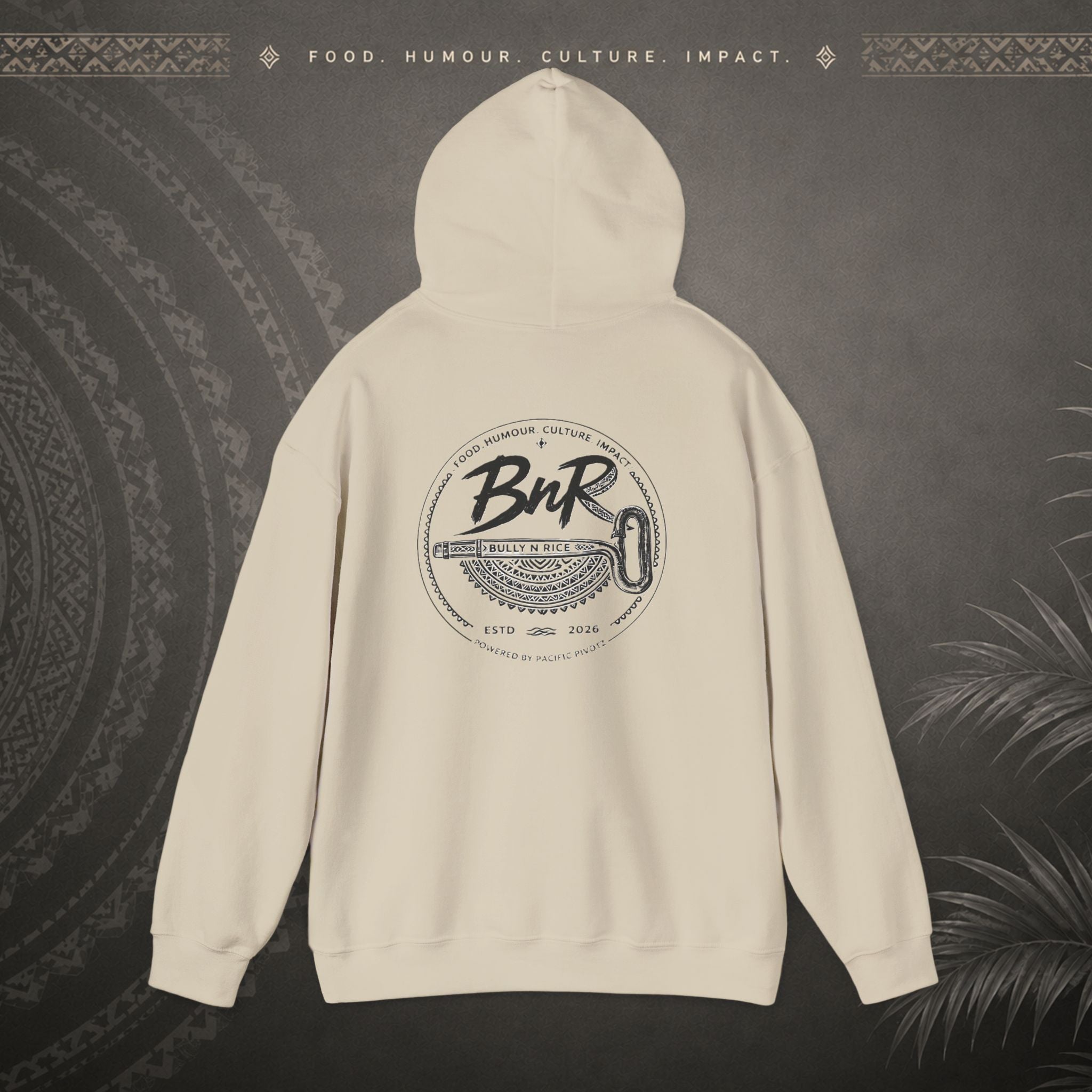 Bully n Rice - Strongpela Statement Pacific Hoodie (Adult sizes 3XL - 5 XL)