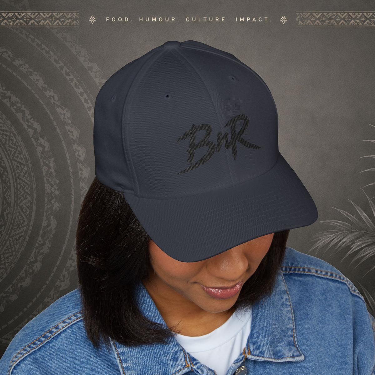 Bully n Rice - Fletcher Collection Pacific Streetwear - Flexfit Cap (black print)