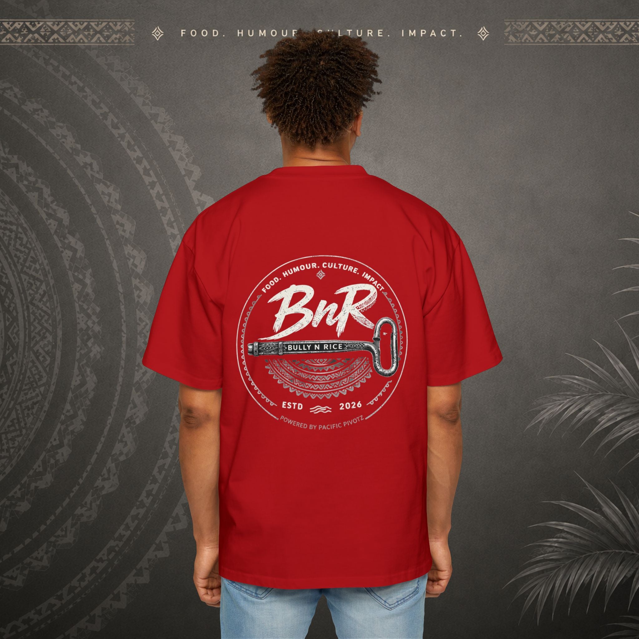 Bully n Rice Strongpela Bold Pacific Streetwear Oversized T-Shirt