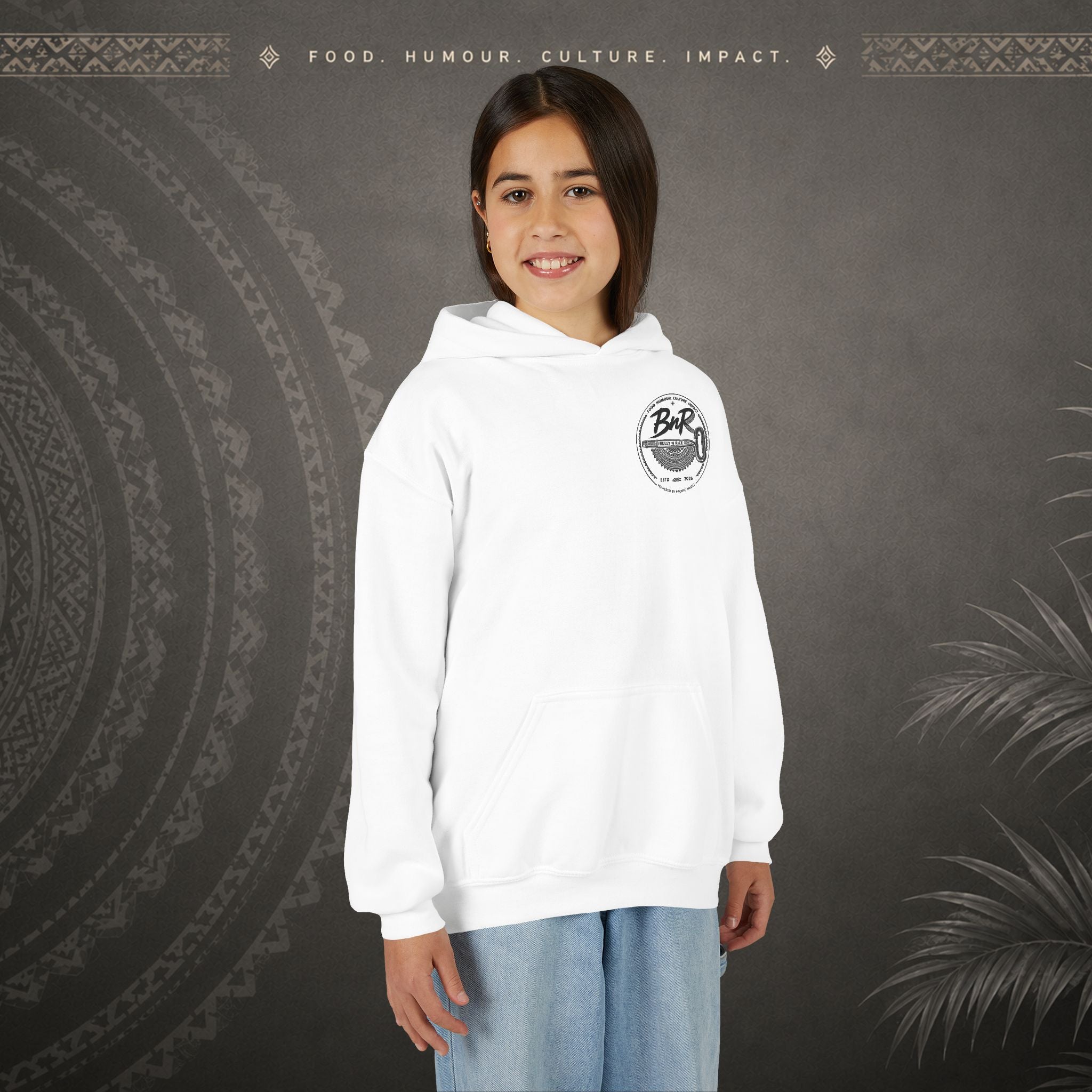 Bully n Rice - Strongpela - Kids Pacific Island Hoodie