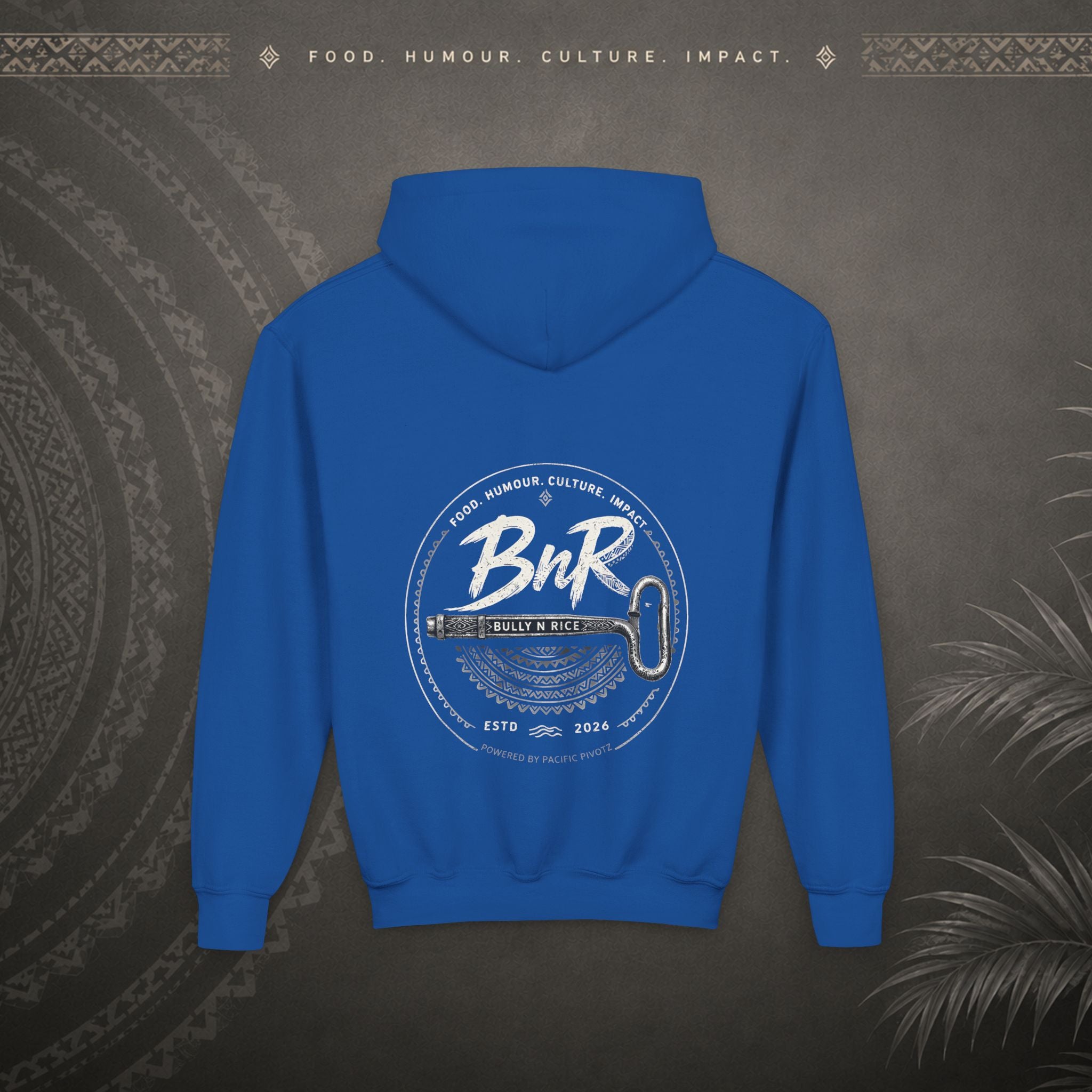 Bully n Rice - Strongpela - Kids Pacific Island Hoodie
