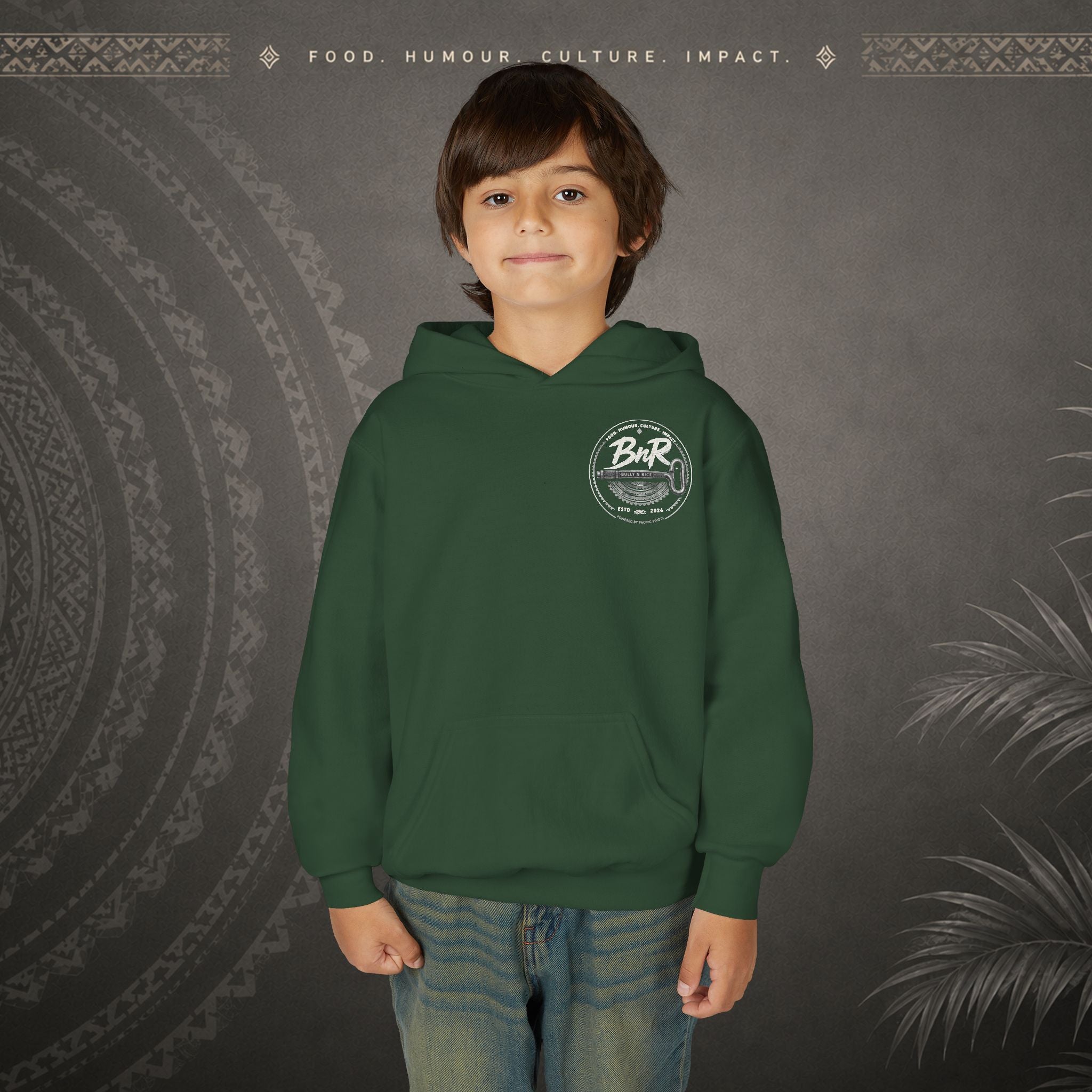 Bully n Rice Liklik Kids Pacific Island Hoodie
