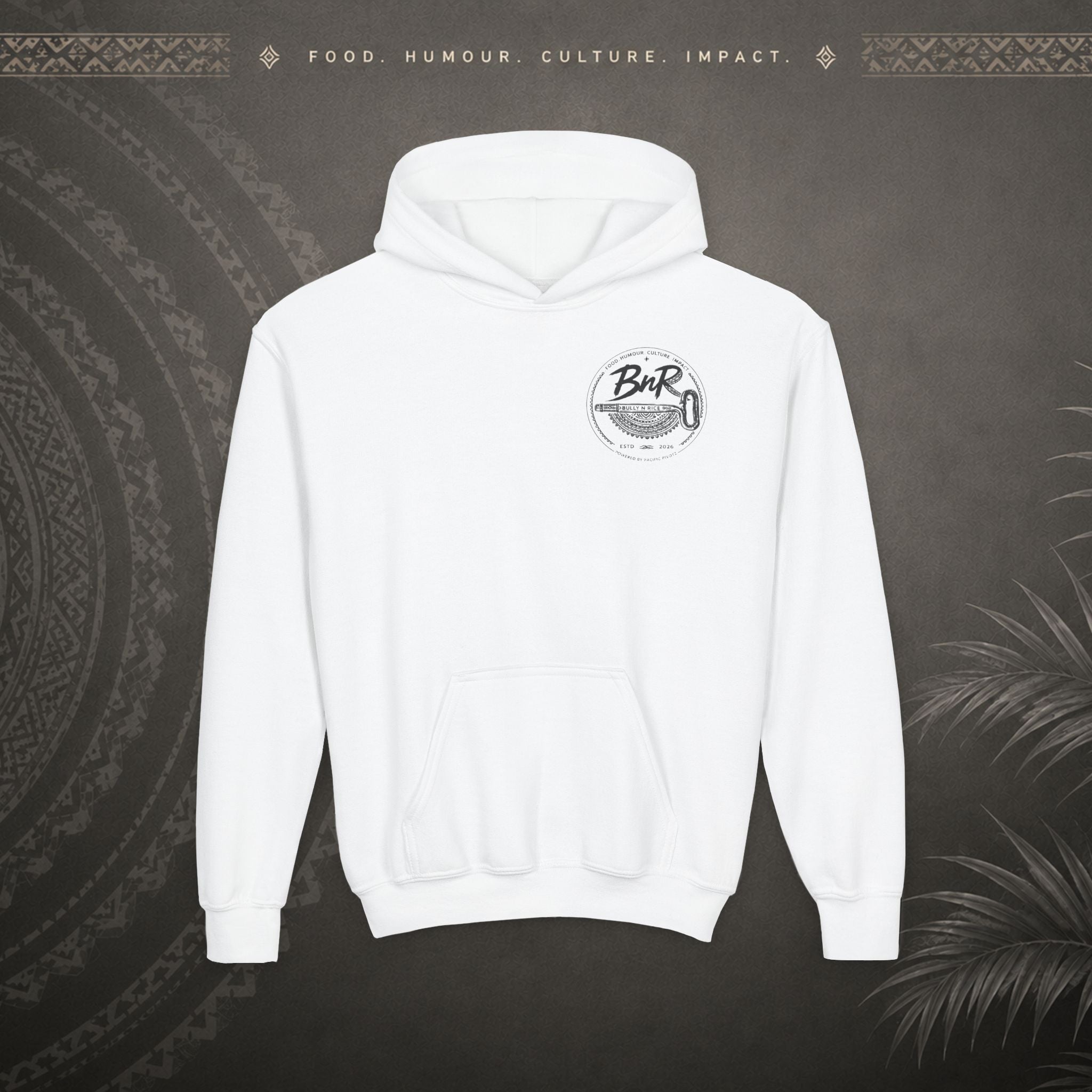Bully n Rice - Strongpela - Kids Pacific Island Hoodie
