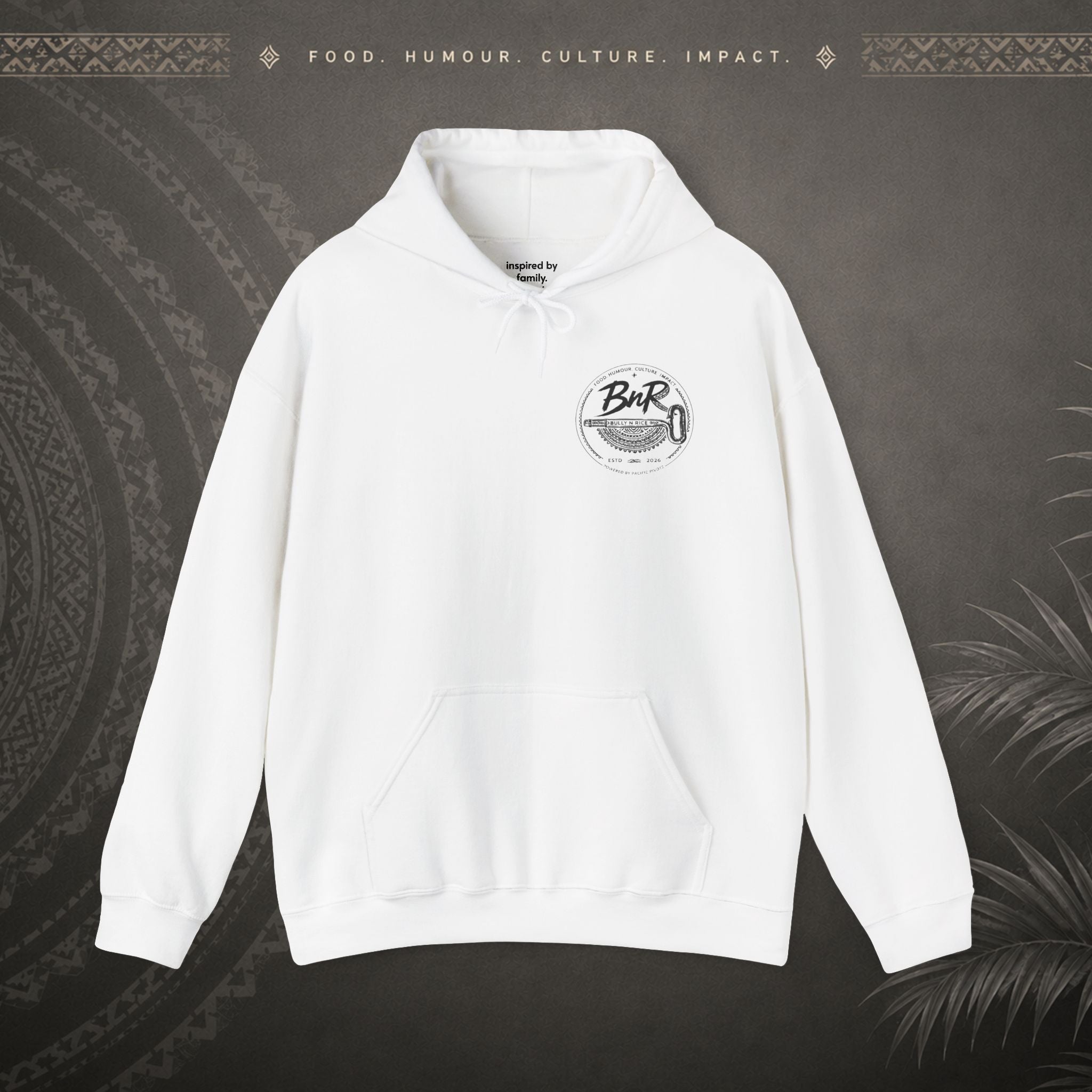 Bully n Rice Liklik Minmalist Pacific Hoodie (adult sizes 3XL - 5XL)