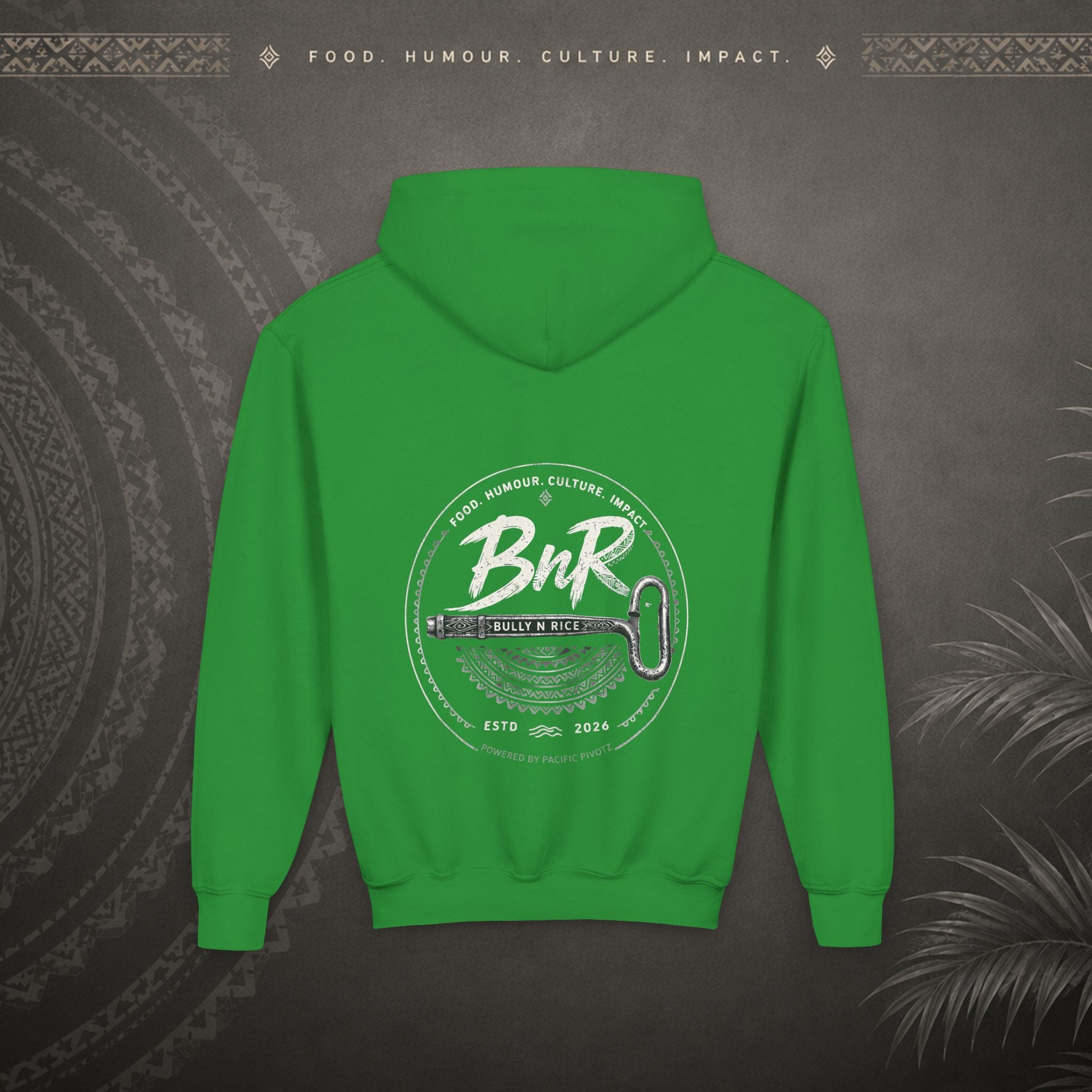Bully n Rice - Strongpela - Kids Pacific Island Hoodie