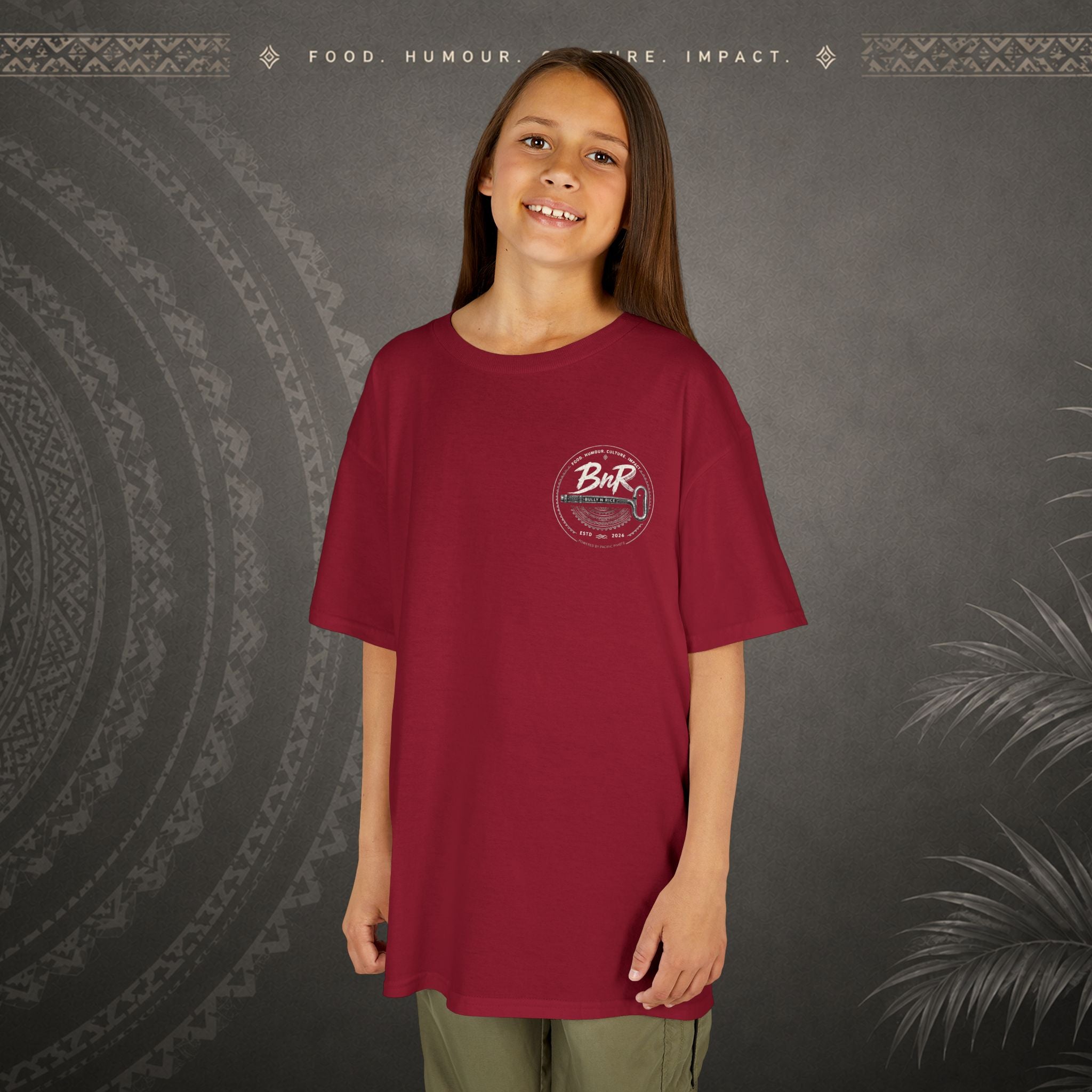 Bully n Rice - Strongpela Kids Pacific Island T-shirt