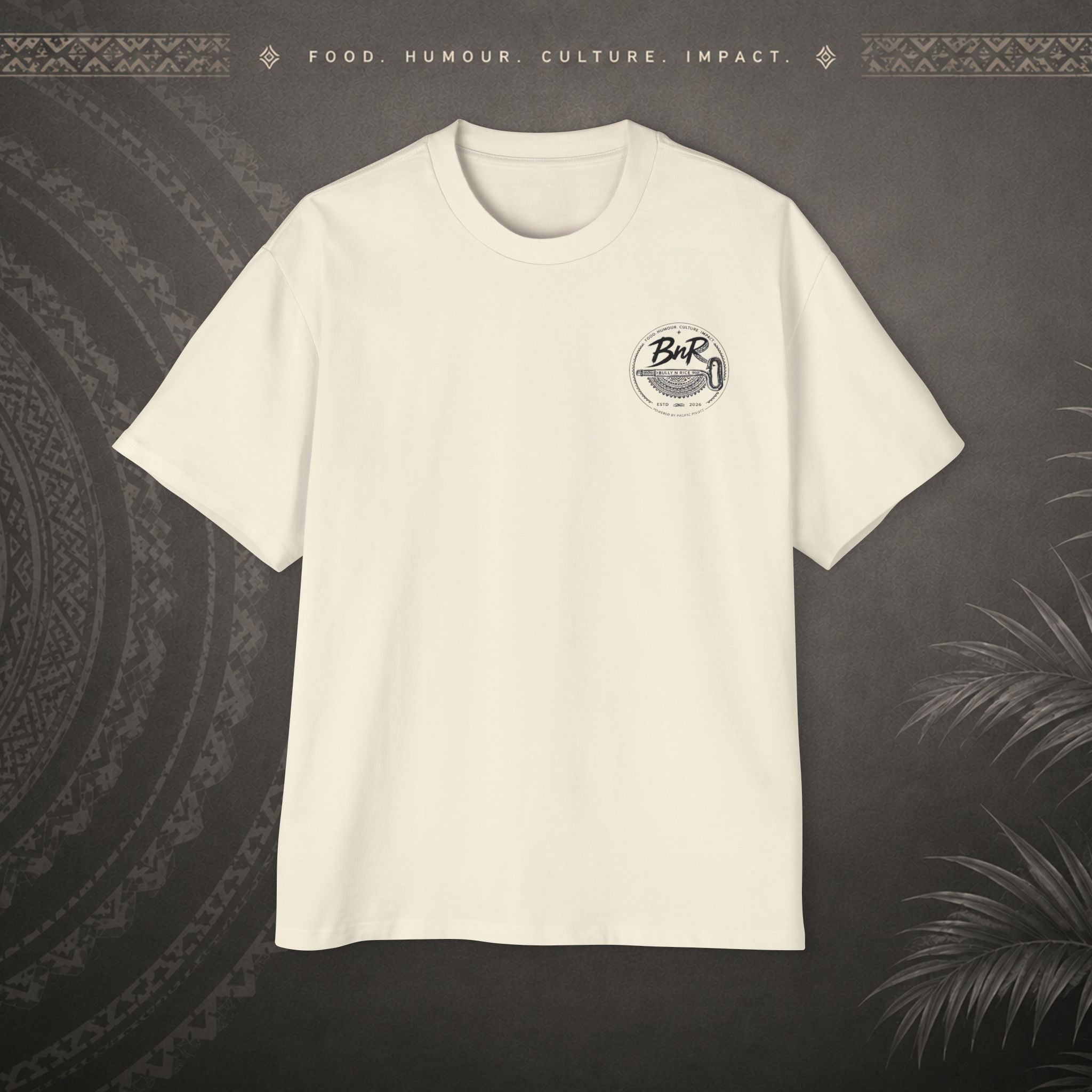 Bully n Rice Liklik Pacific Streetwear Oversized T-Shirt adult