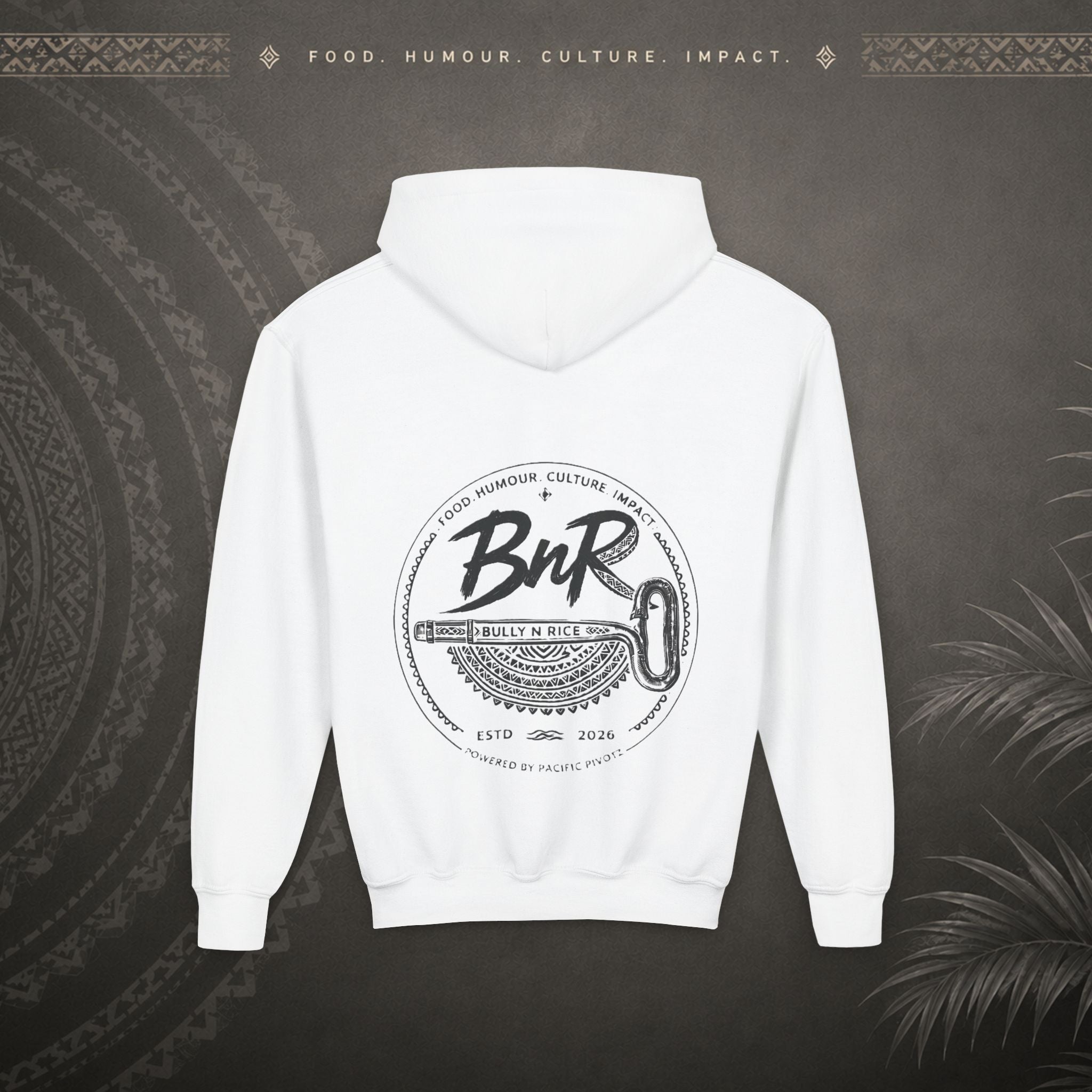 Bully n Rice - Strongpela - Kids Pacific Island Hoodie