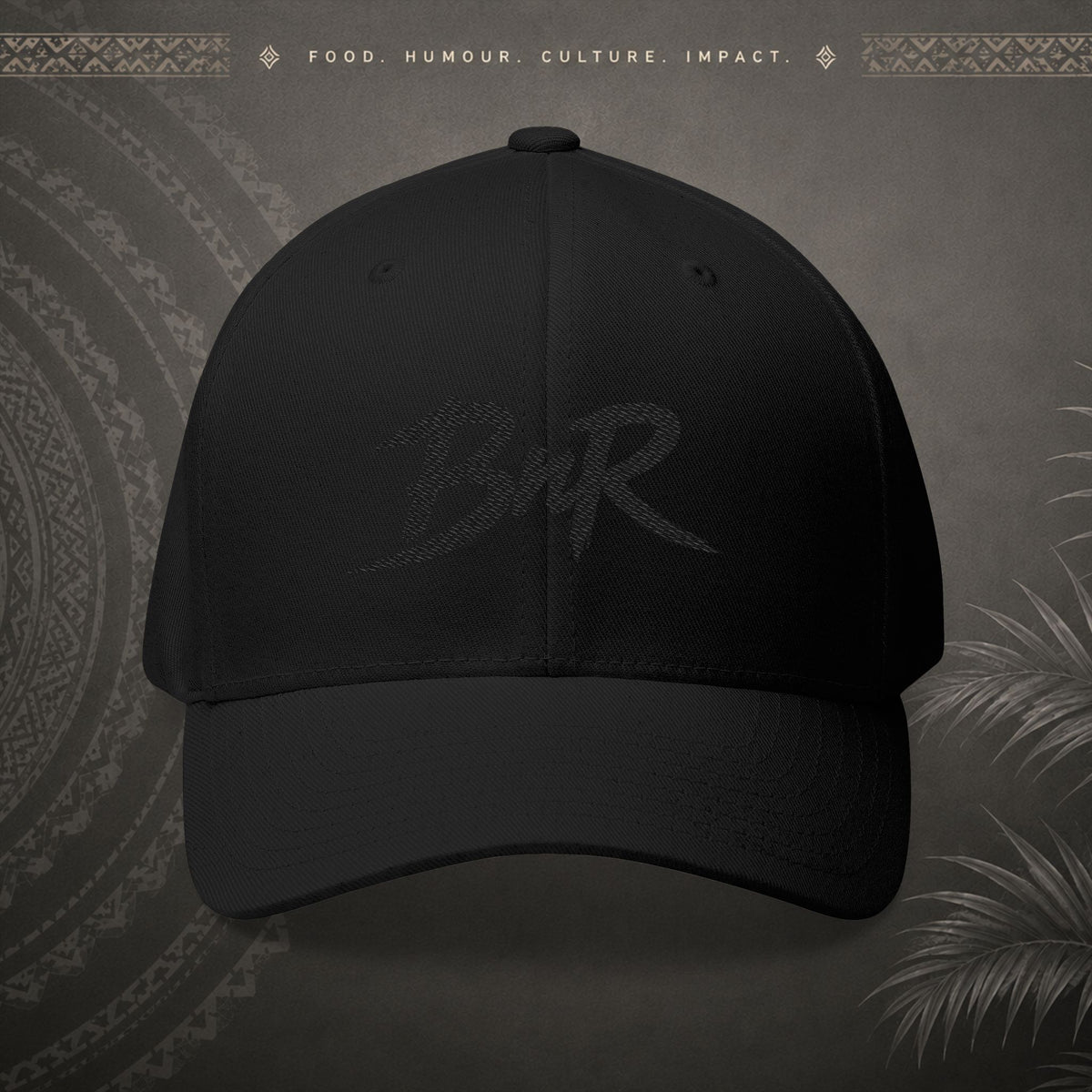 Bully n Rice - Fletcher Collection Pacific Streetwear - Flexfit Cap (black print)